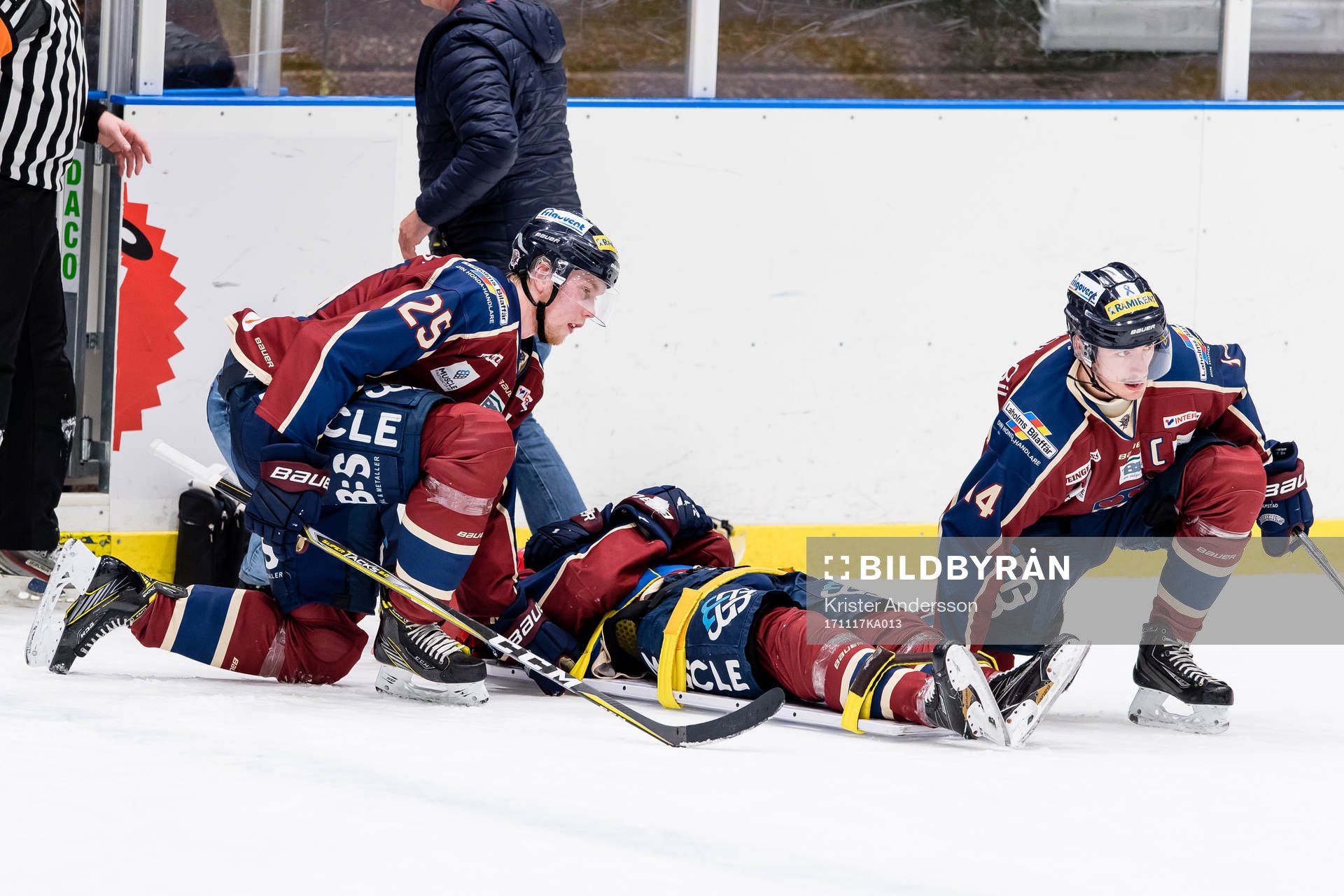 Halmstads Carl Ernsitg (v) och Halmstads Jesper Johansson