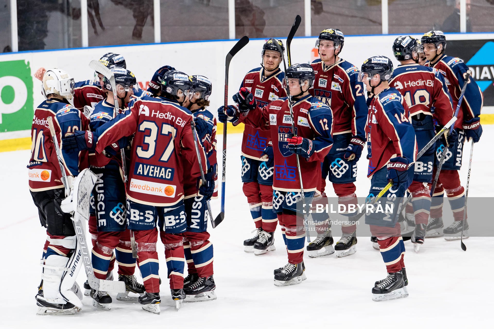 Halmstads spelare jublar