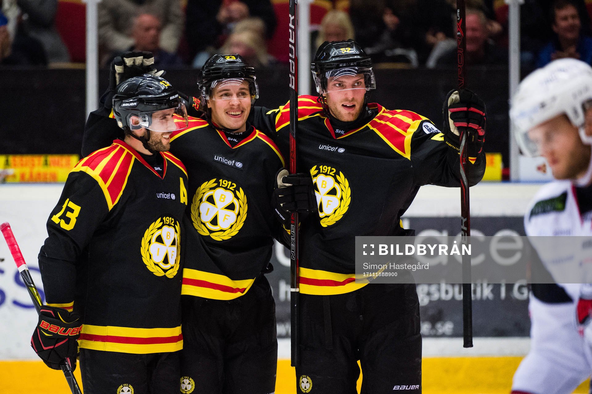 Brynäs Ryan Gunderson , Lucas Carlsson och Christopher