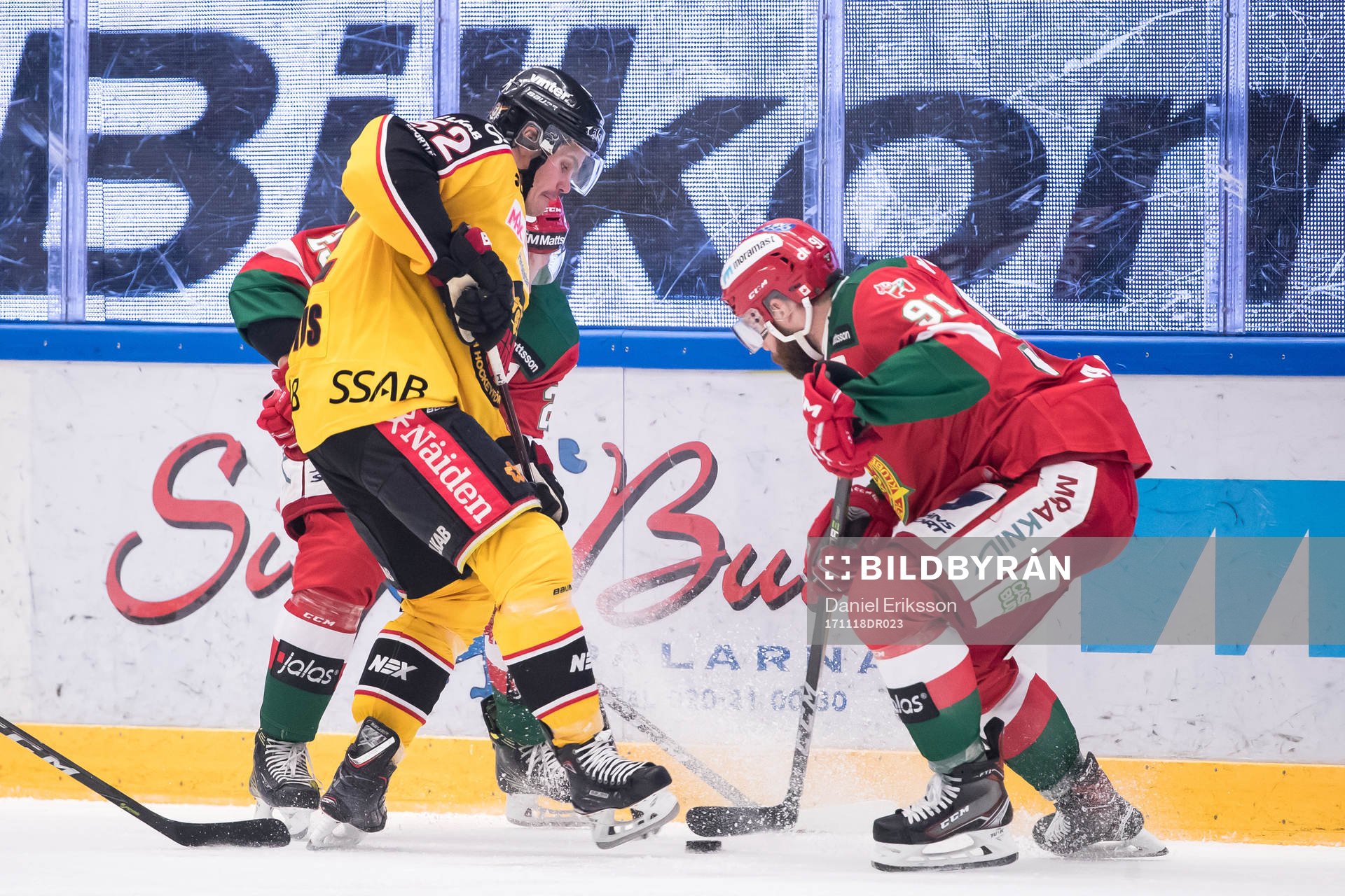 Luleås Karl Fabricius och Moras Jacob Lagacé  i