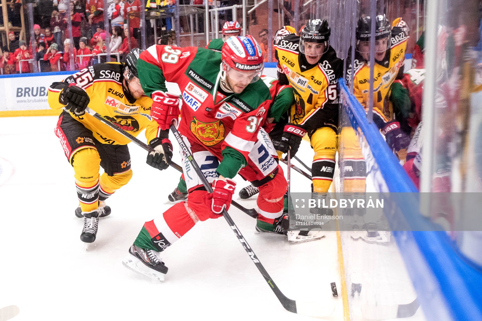 Moras Jacob Nilsson och Luleås Anton Hedman och Karl