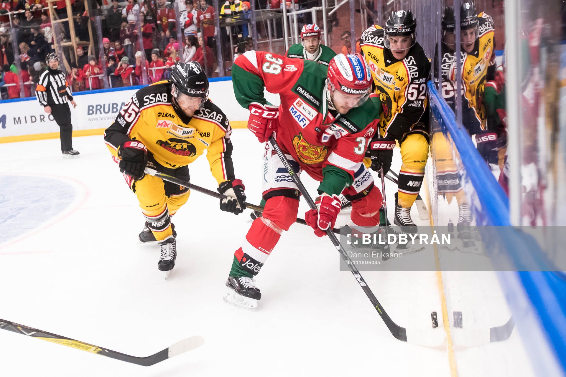 Moras Jacob Nilsson och Luleås Anton Hedman och Karl