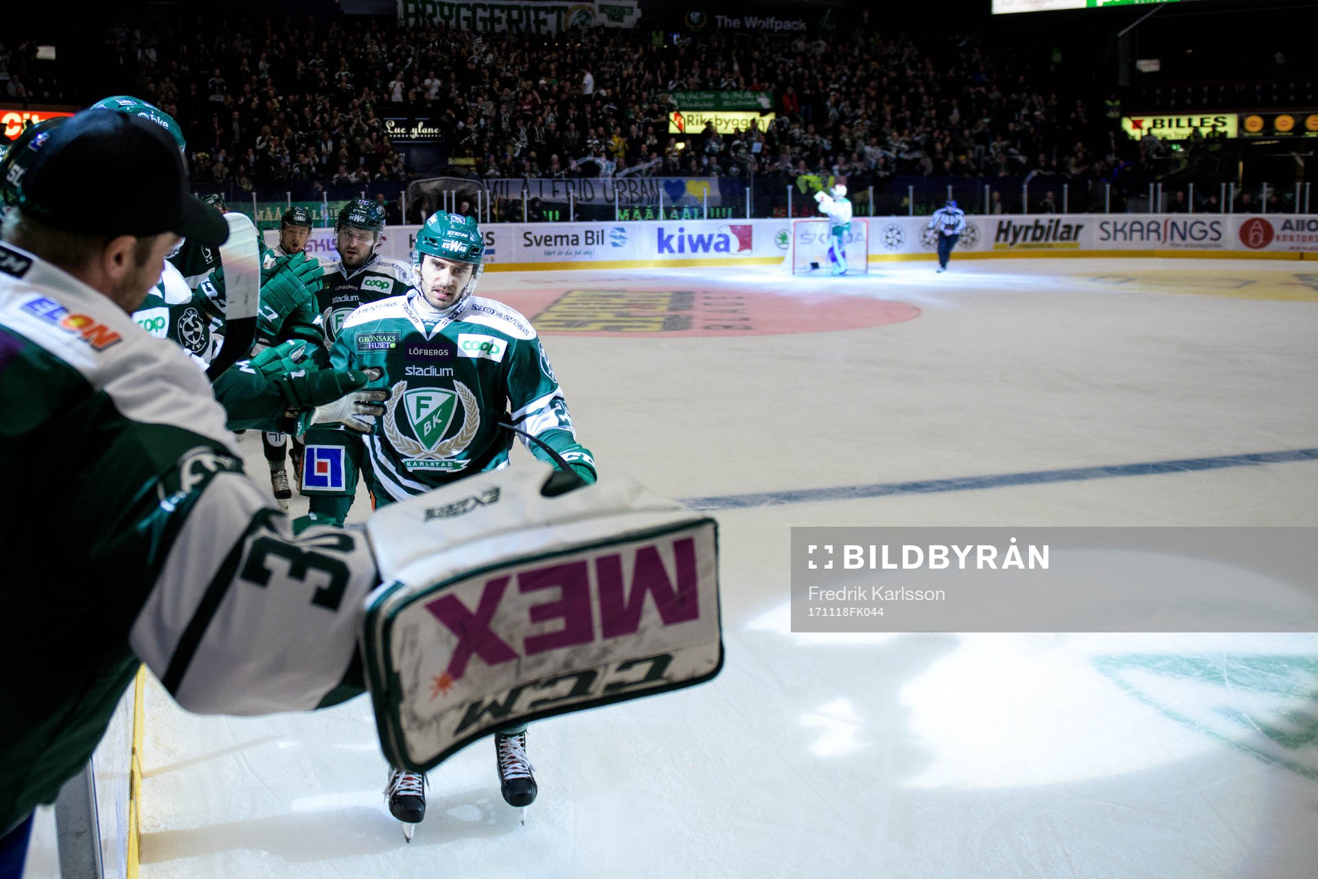 Färjestads Martin Johansson jublar