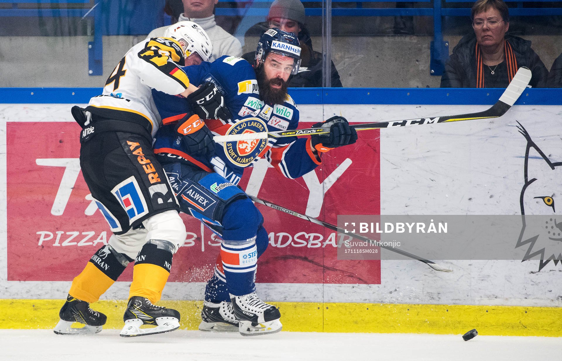 Växjös Linus Fröberg och Skellefteås Simon Krekula