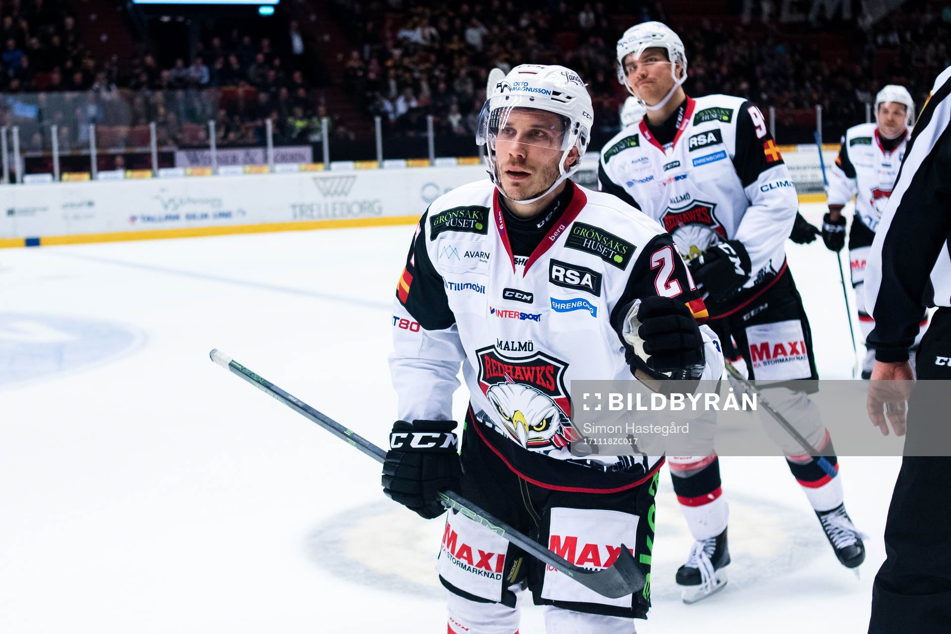 Malmö Redhawks Andy Miele jublar