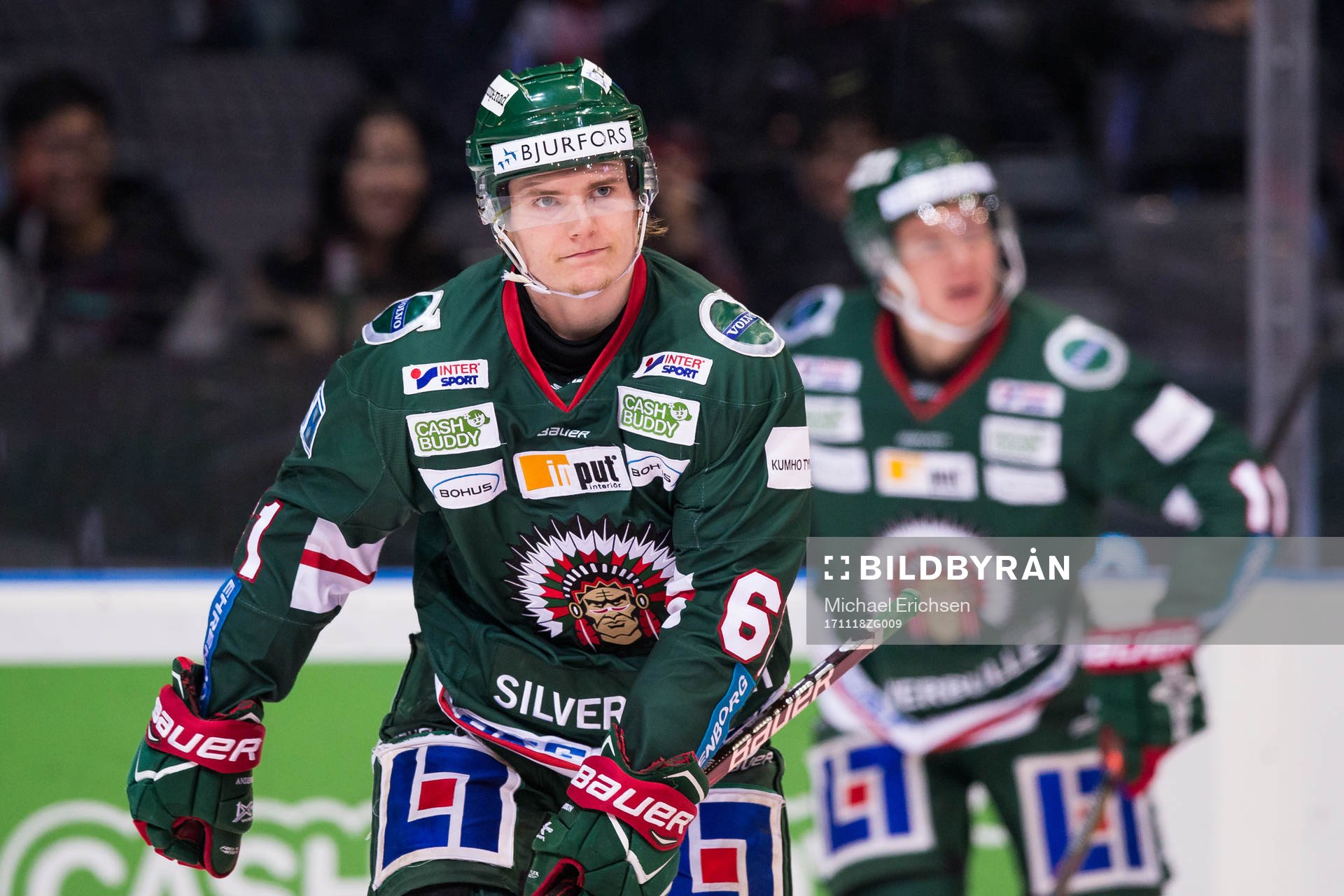 Frölundas Lias Andersson jublar