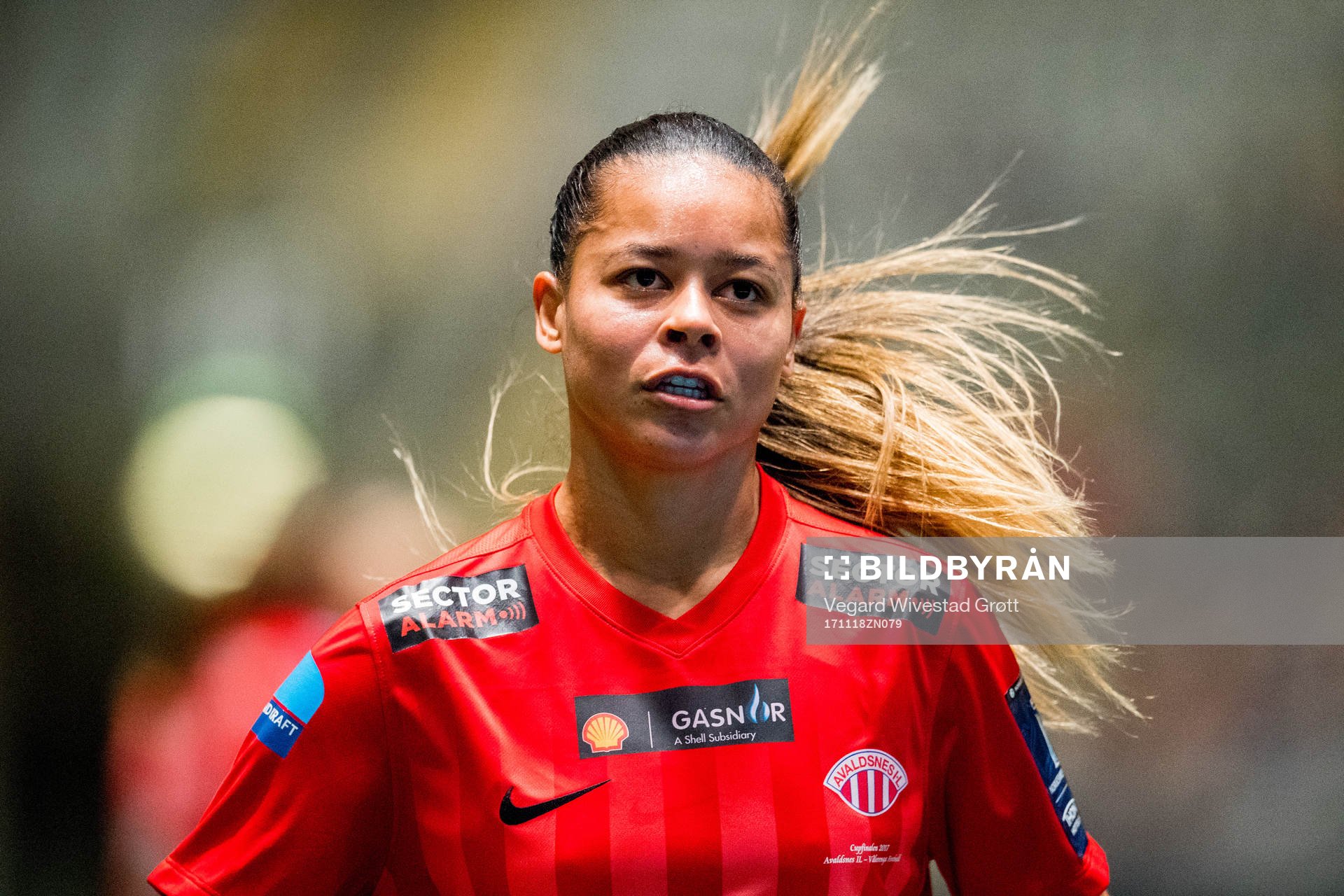 Francielle Manoel Alberto of Avaldsnes during the cup final match between Avaldsnes and Vålerenga on November 18, 2017 in Oslo.