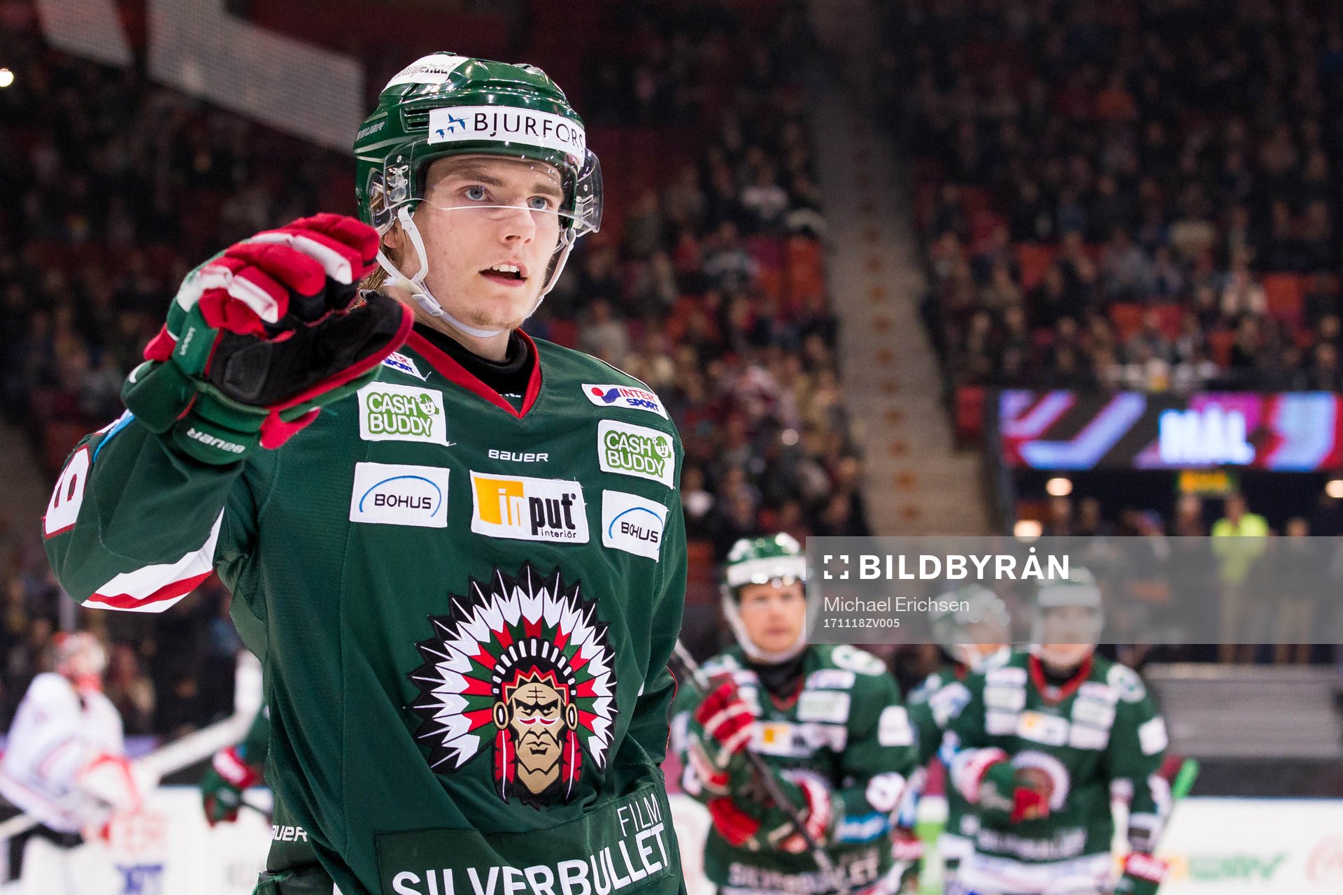 Frölundas Lias Andersson jublar