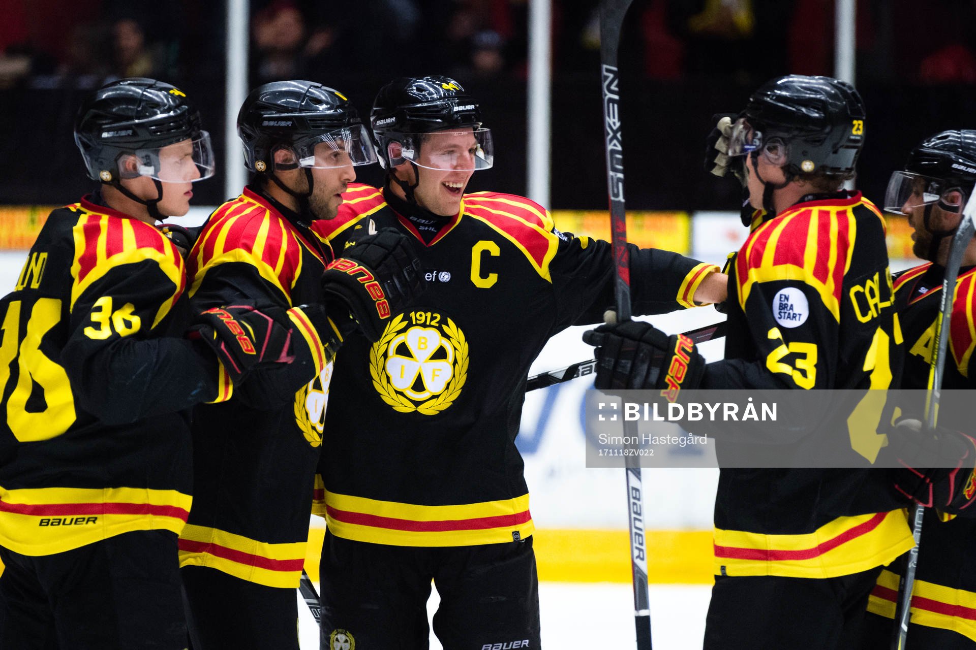 Brynäs Jacob Blomqvist jublar