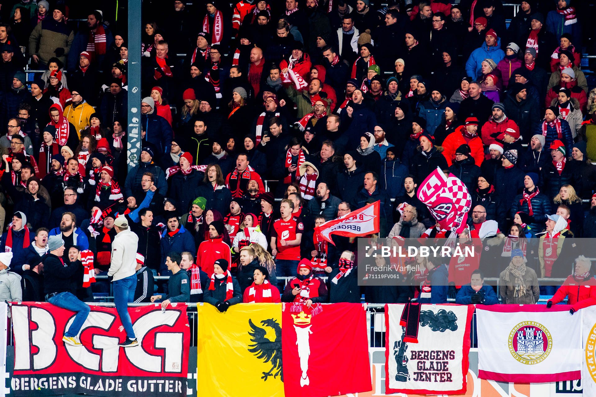 Spectators at the stands