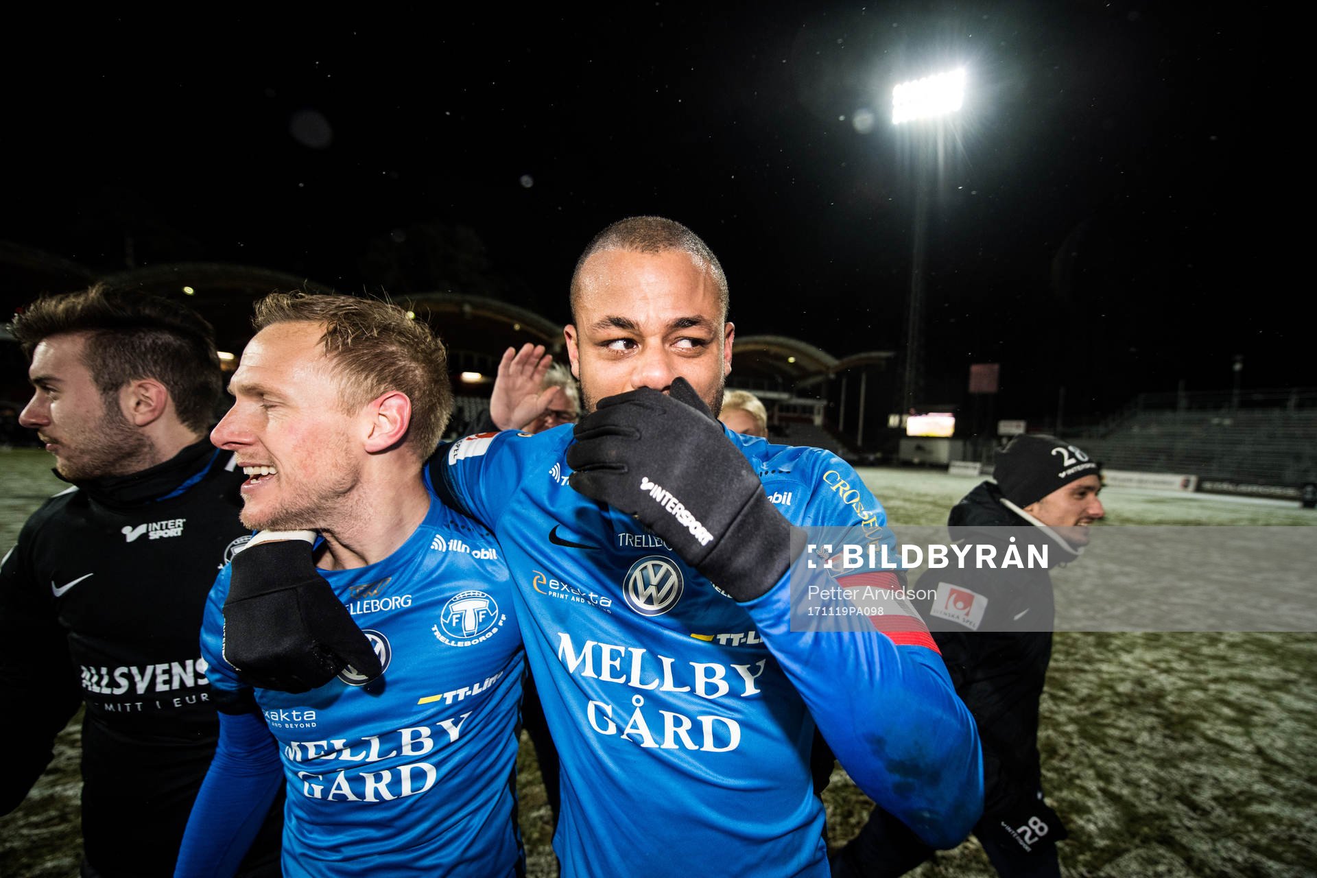 Trelleborgs Salif Camara Jönsson jublar med Magnus