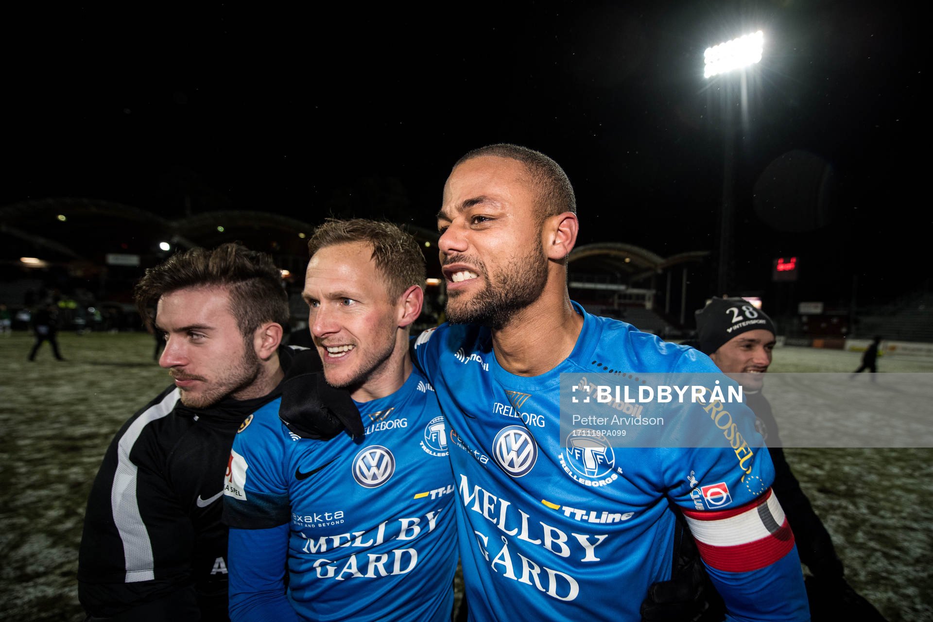 Trelleborgs Salif Camara Jönsson jublar med Magnus