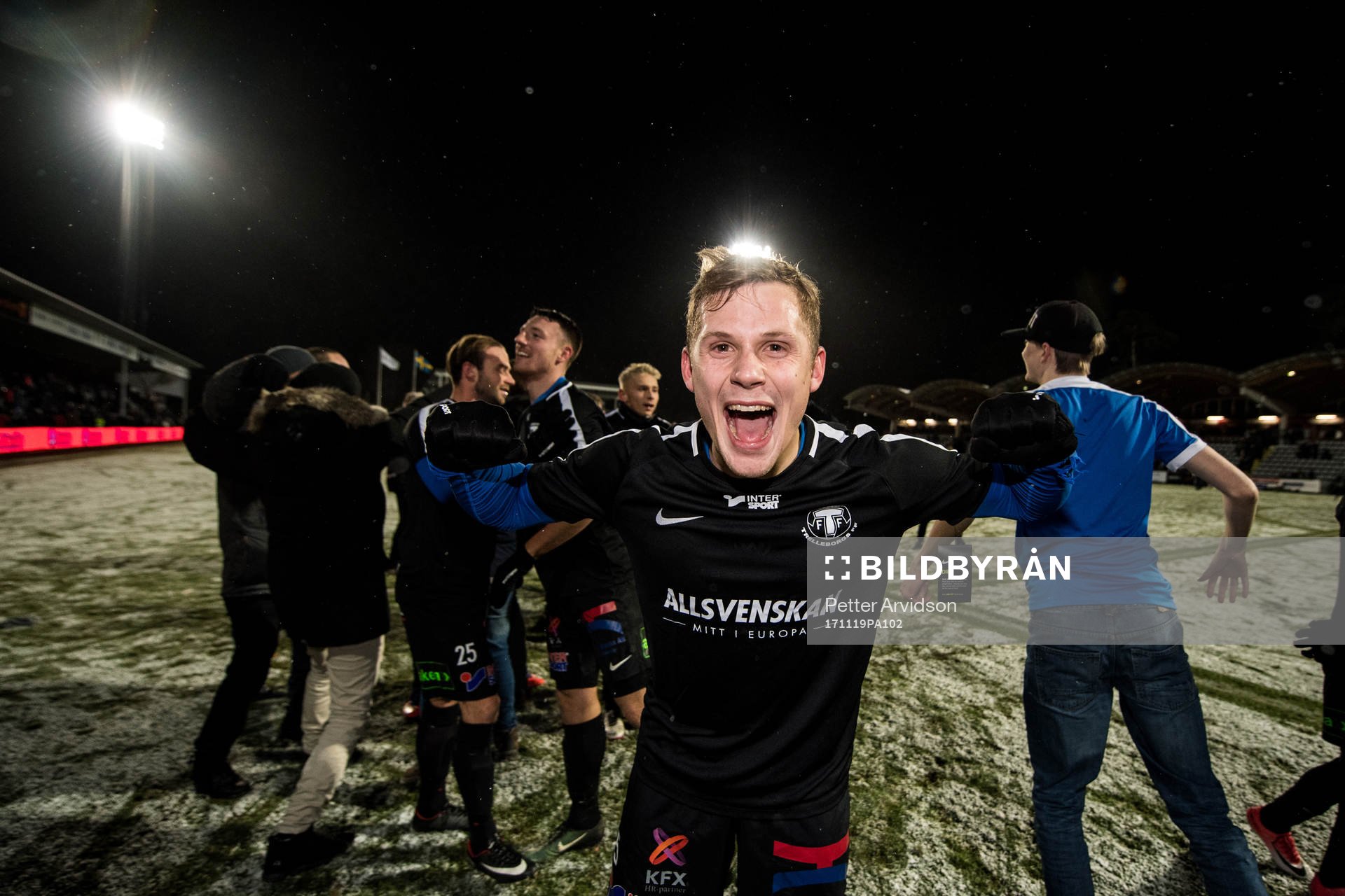 Trelleborgs Erik Andersson jublar