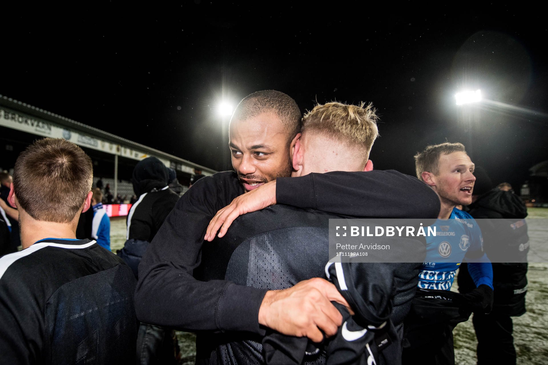 Trelleborgs Salif Camara Jönsson (m) jublar