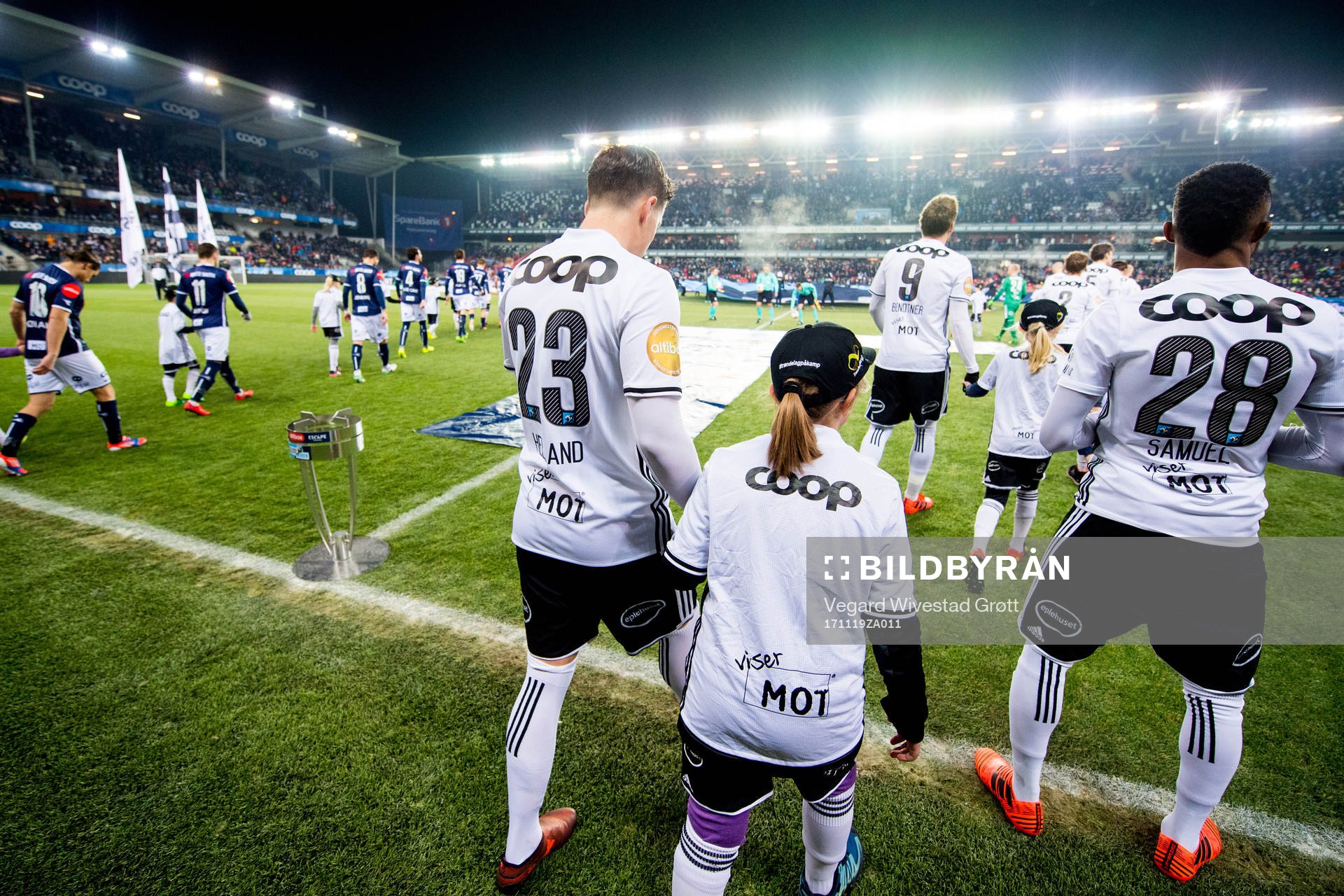 Pål André Helland and Samuel Adegbenro of Rosenborg