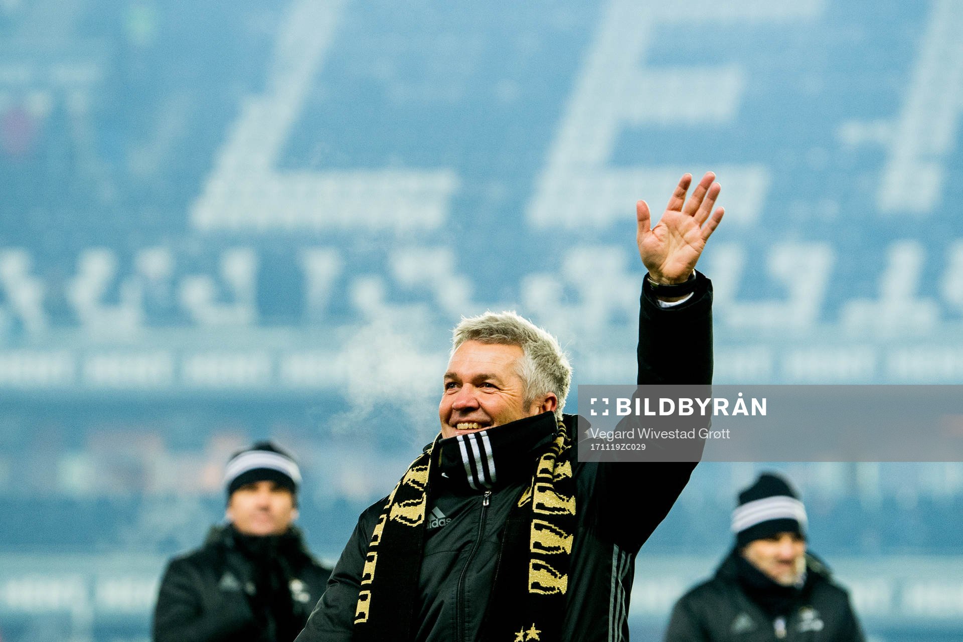 Kåre Ingebrigtsen, head coach of Rosenborg, celebrates