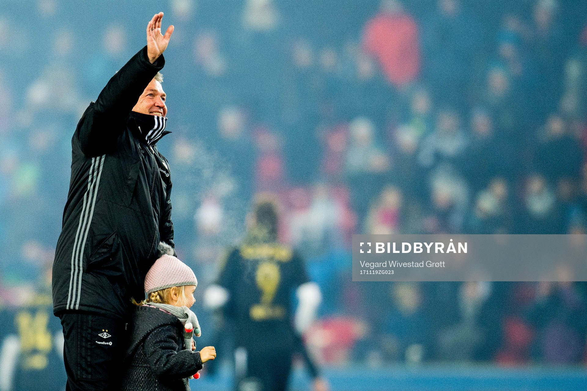 Kåre Ingebrigtsen, head coach of Rosenborg, celebrates