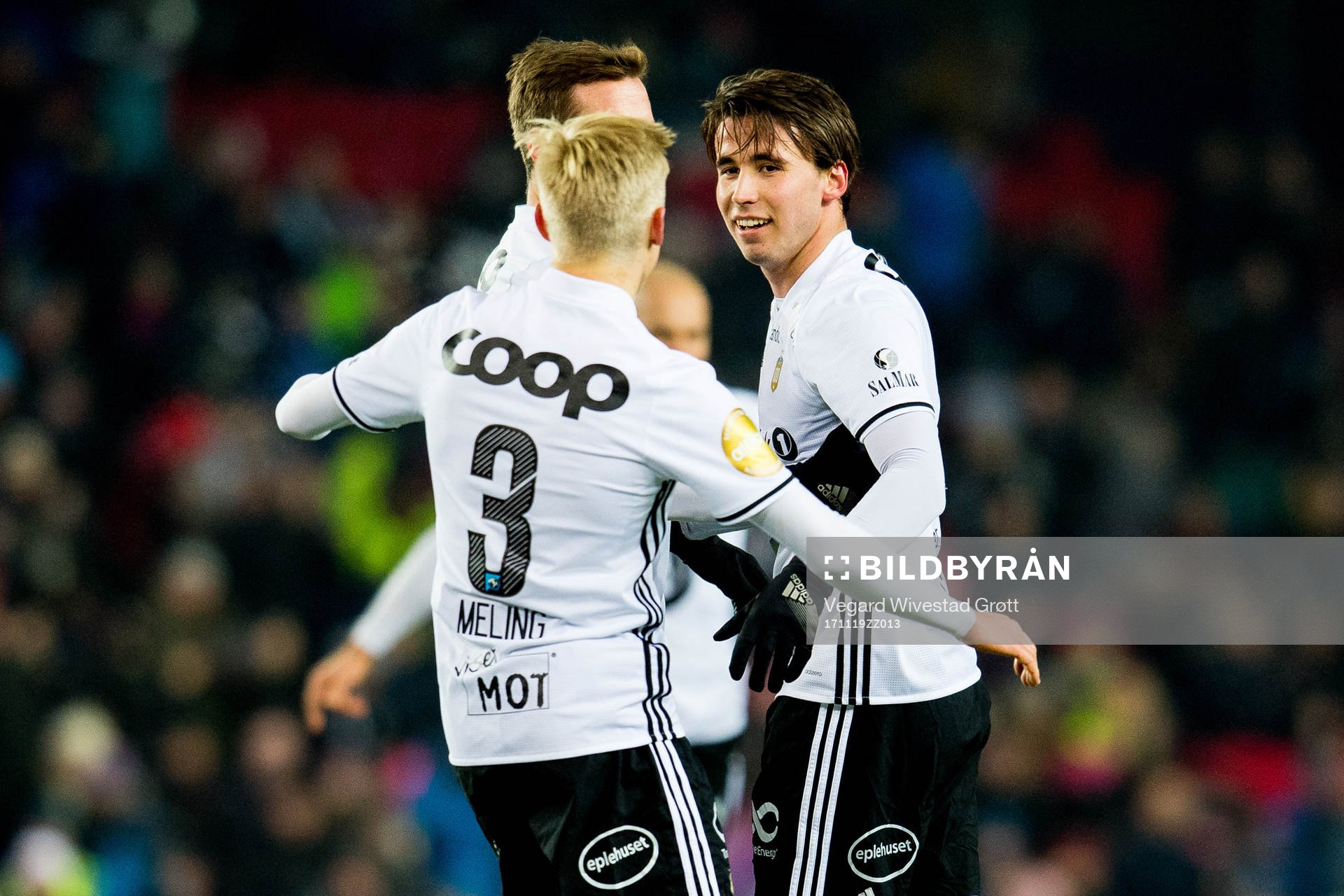 Anders Trondsen of Rosenborg celebrates scoring 2-0 with