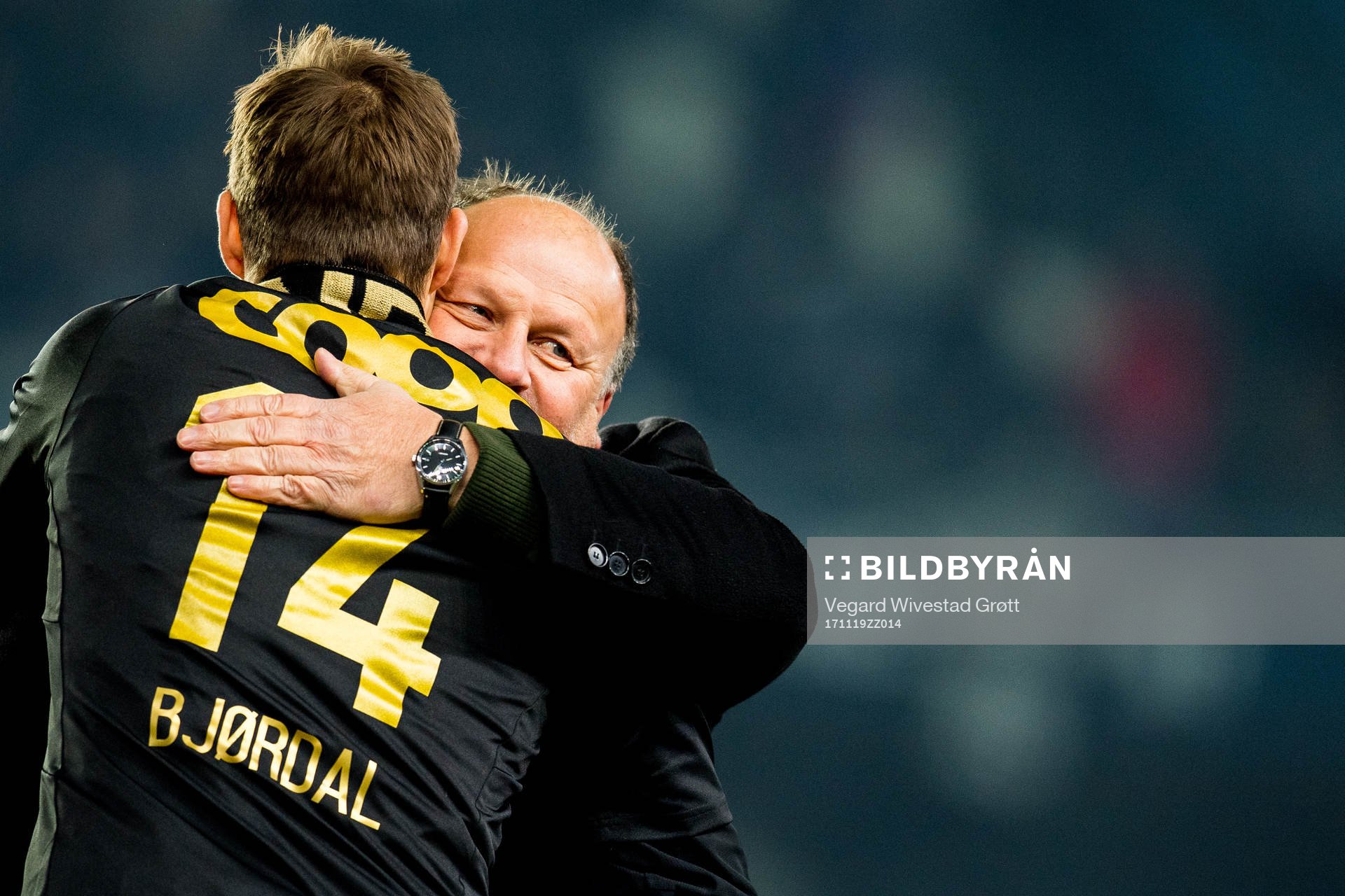 Johan Lædre Bjørdal and Ivar Koteng, chairman of Rosenborg