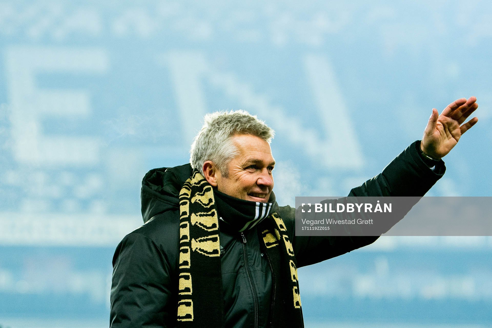 Kåre Ingebrigtsen, head coach of Rosenborg, celebrates