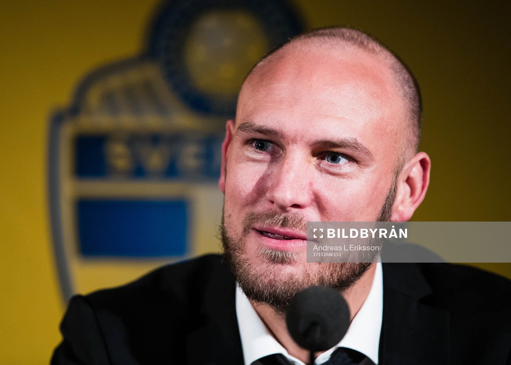 Vinnaren av guldbollen Andreas Granqvist på en