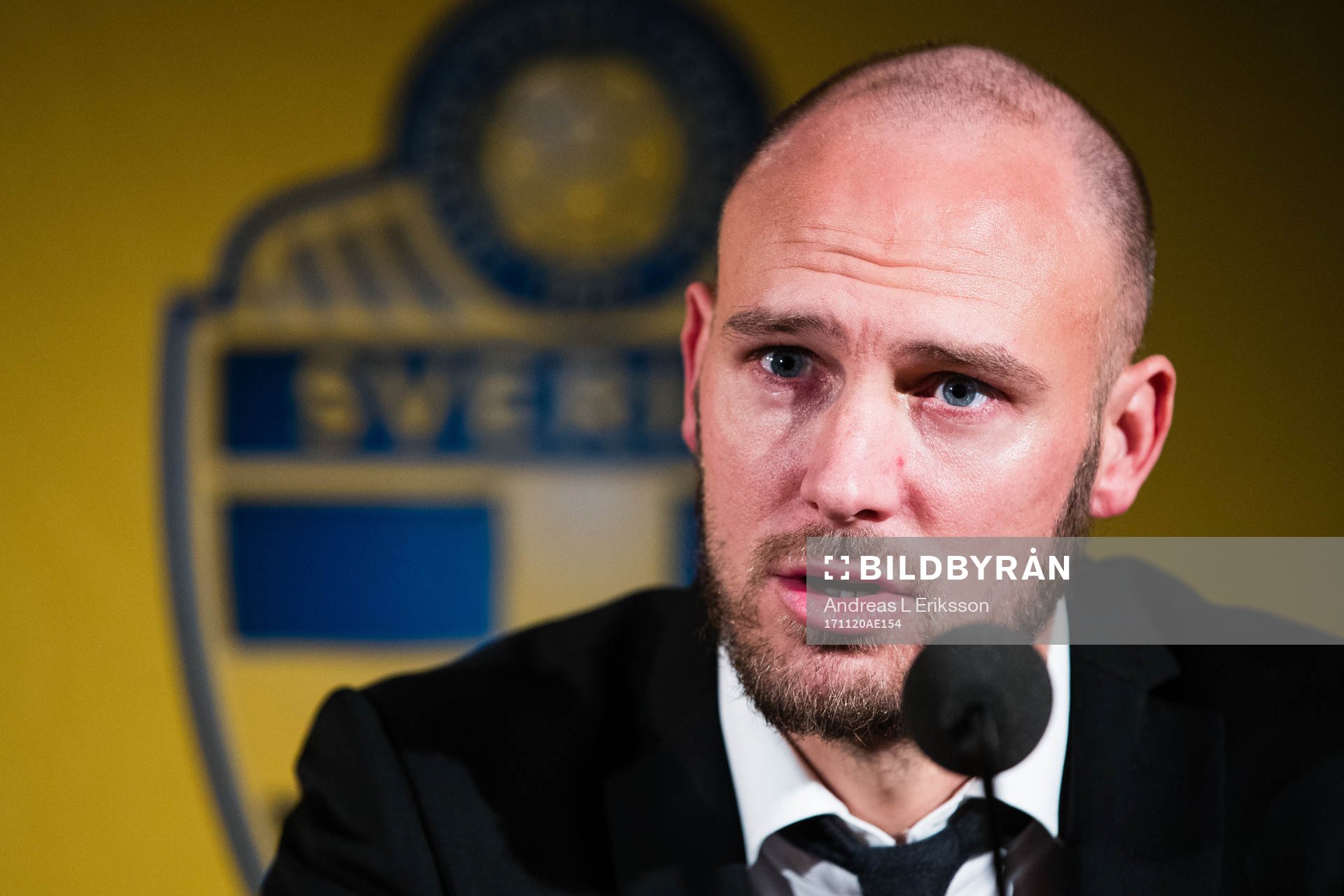 Vinnaren av guldbollen Andreas Granqvist på en