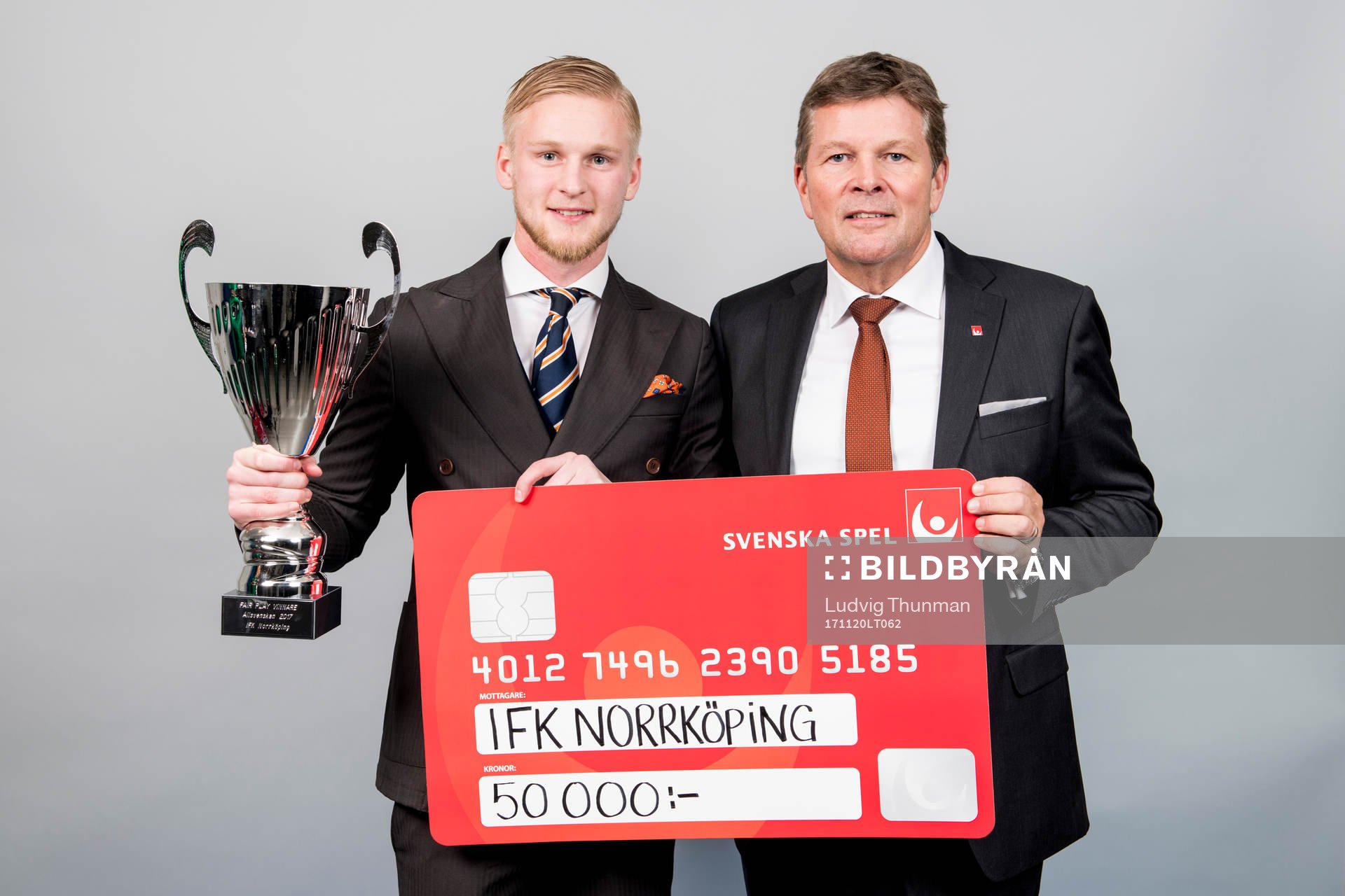 Kalle Holmberg, IFK Norrköping och Lennart Käll, vd