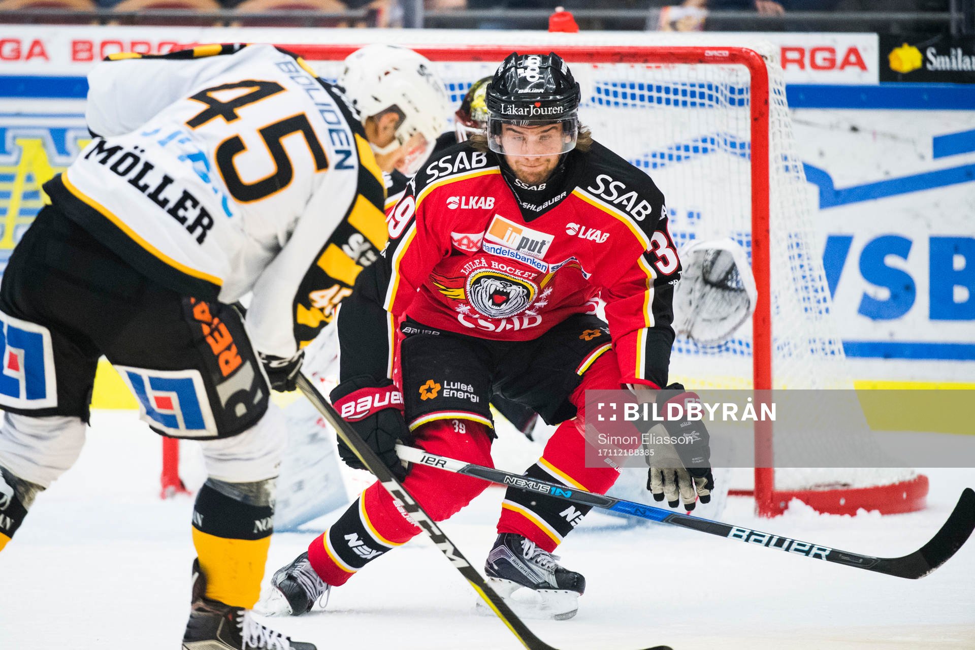 Luleås Pontus Själin täcker skott av Skellefteås Oscar
