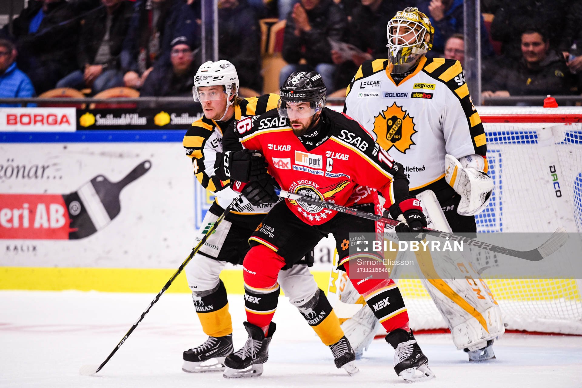 Skellefteås Jonathan Pudas och Luleås Niklas Olausson