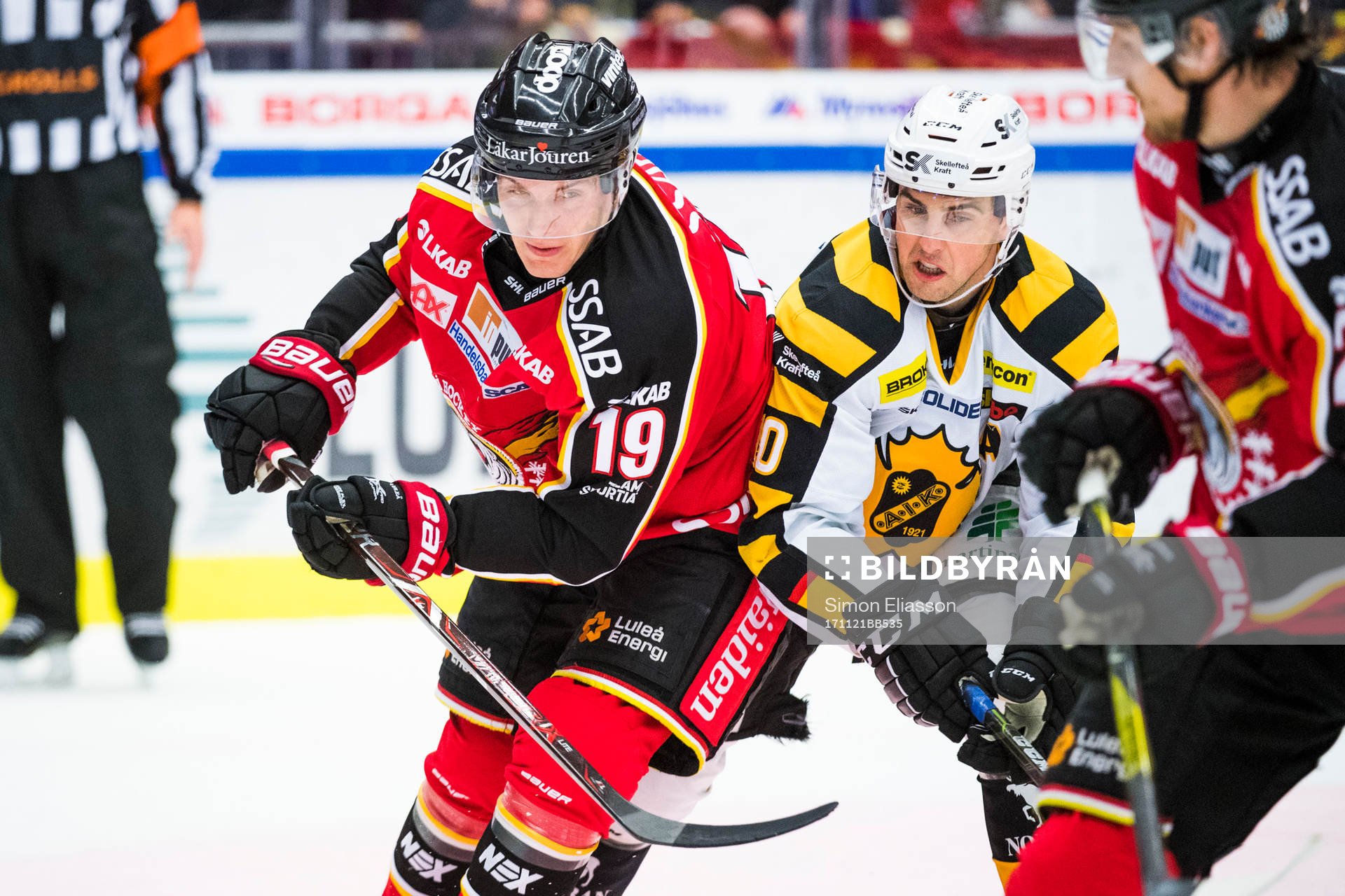 Luleås Joonas Jalvanti och Skellefteås Joakim Lindström