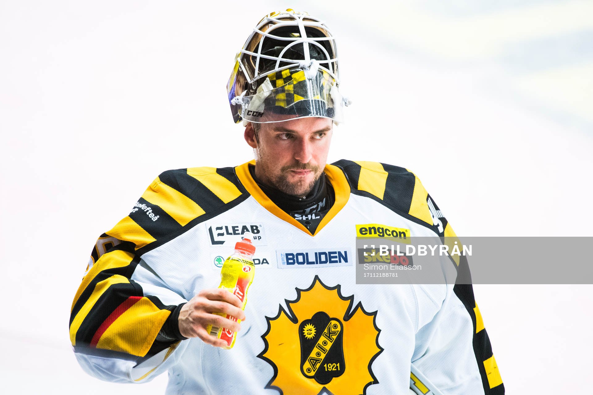 Skellefteås målvakt Gustaf Lindvall
