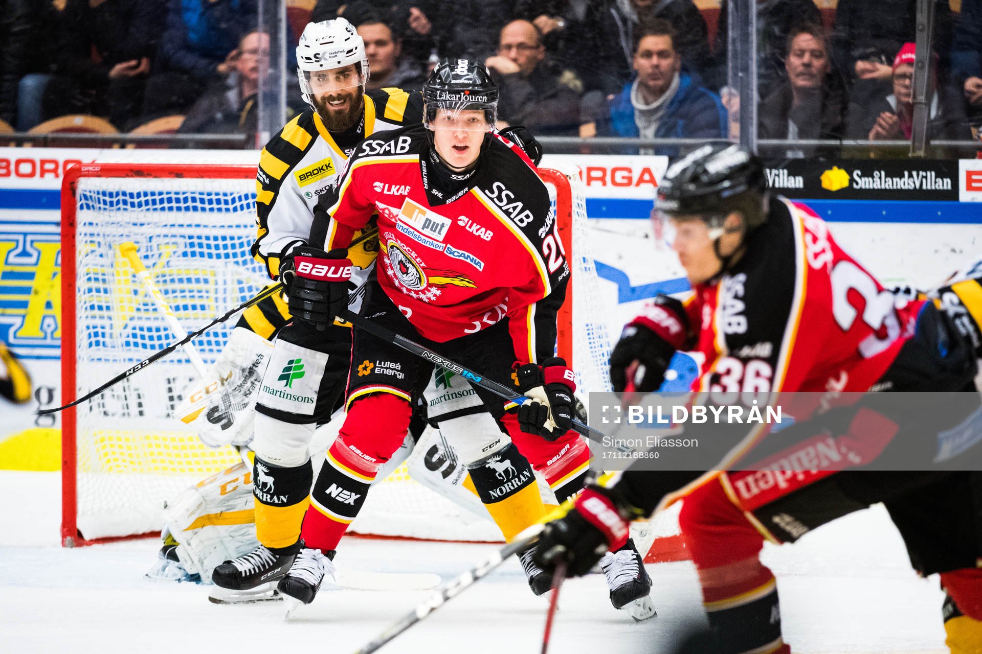 Skellefteås Morgan Ellis och Luleås Gustav Rydahl