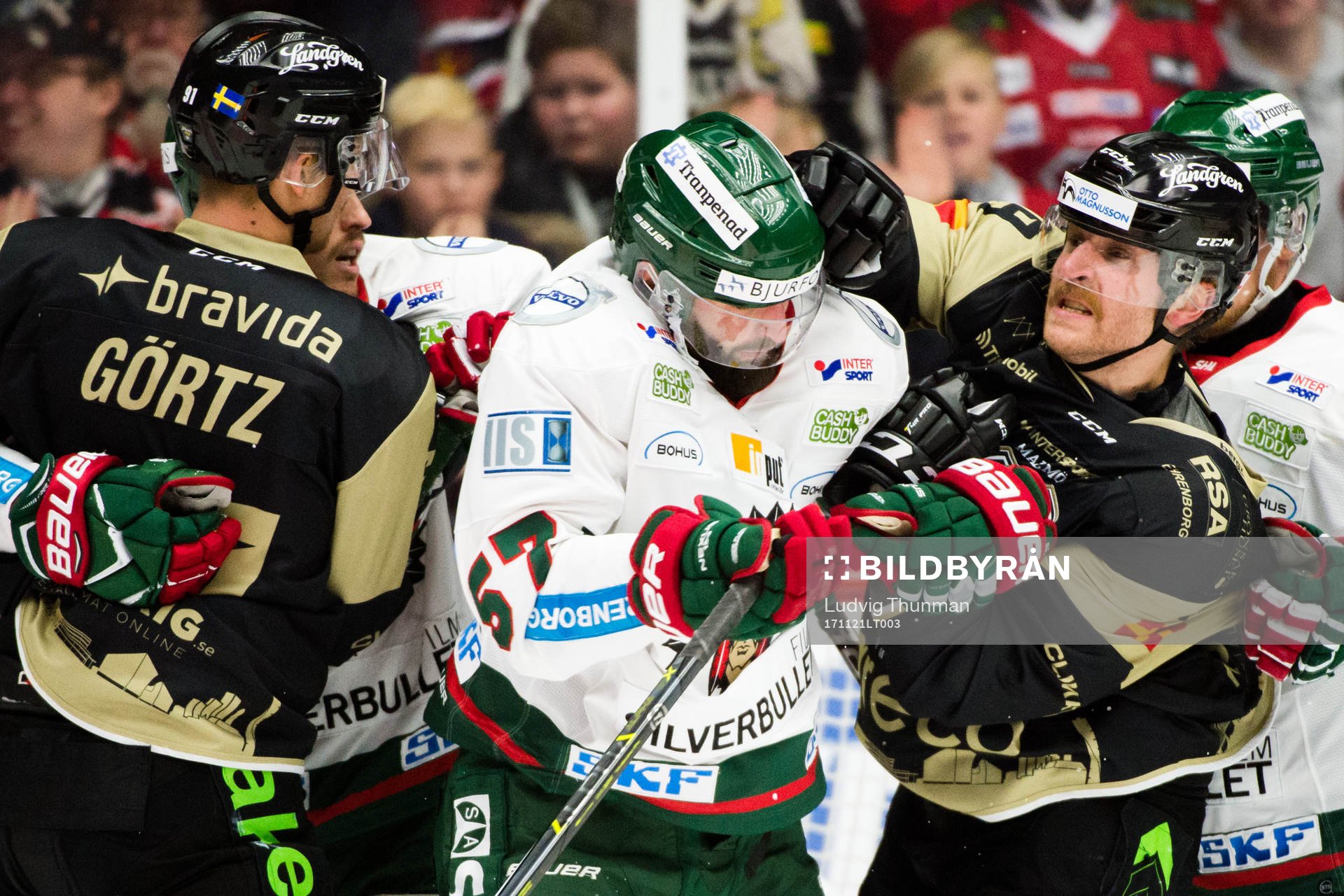 Frölundas Mike Weber i bråk med Malmö Redhawks Frederik