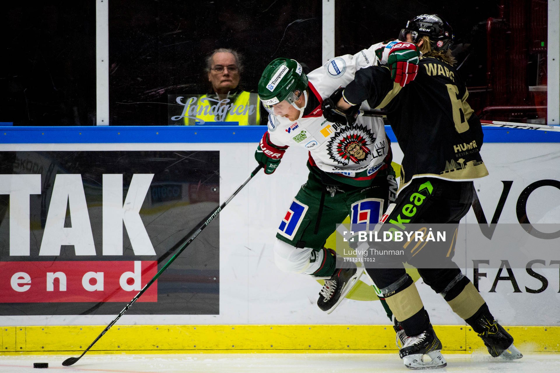 Frölundas Pontus Widerström och Malmö Redhawks Stefan