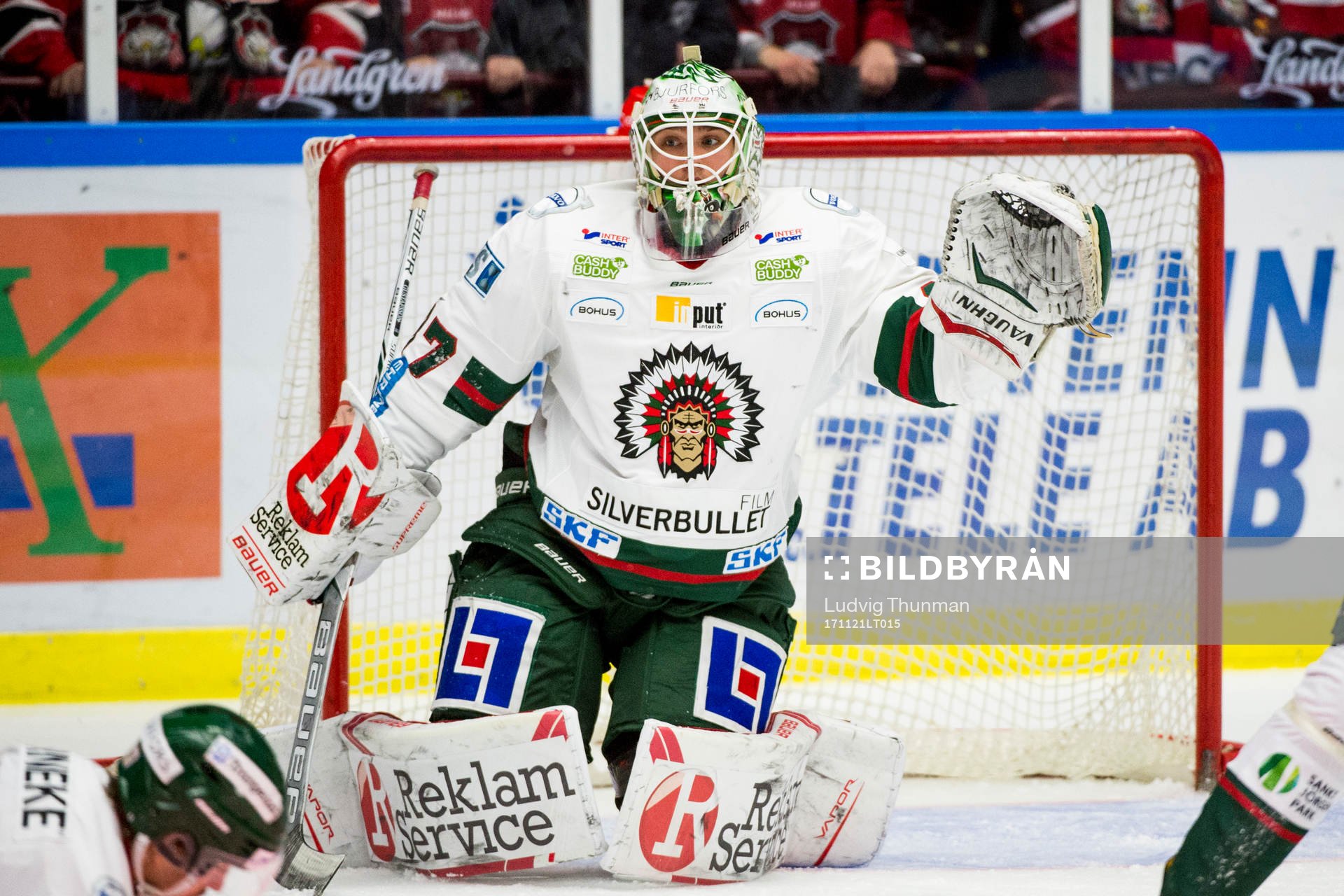 Frölundas målvakt Johan Gustafsson