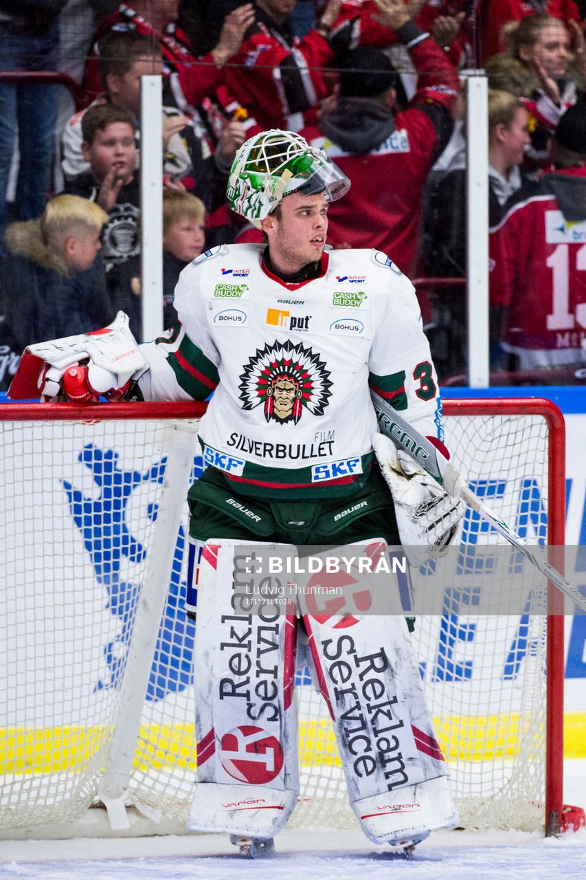 Frölundas målvakt Johan Gustafsson