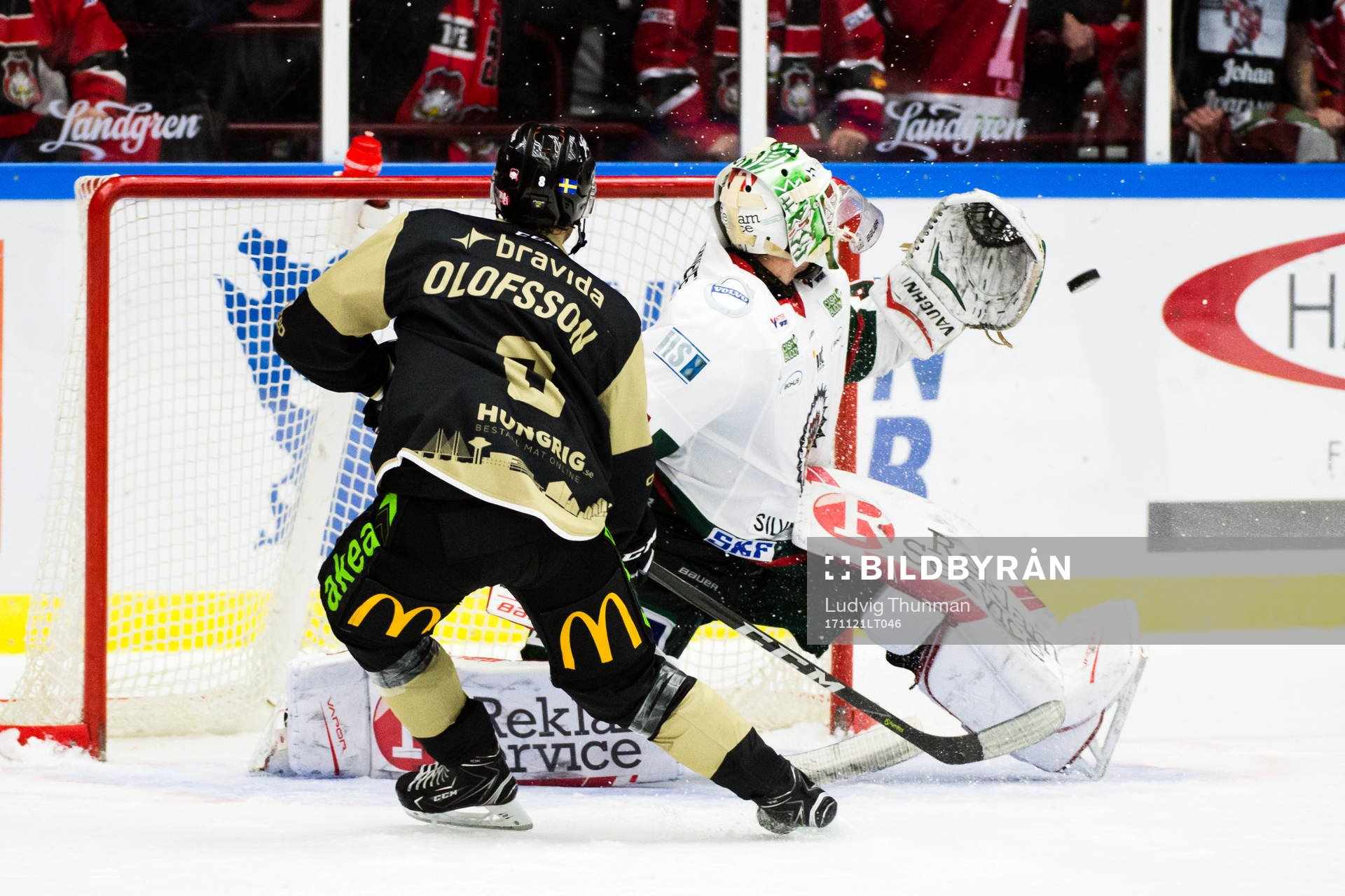 Malmö Redhawks Johan Olofsson missar avgörande straffen