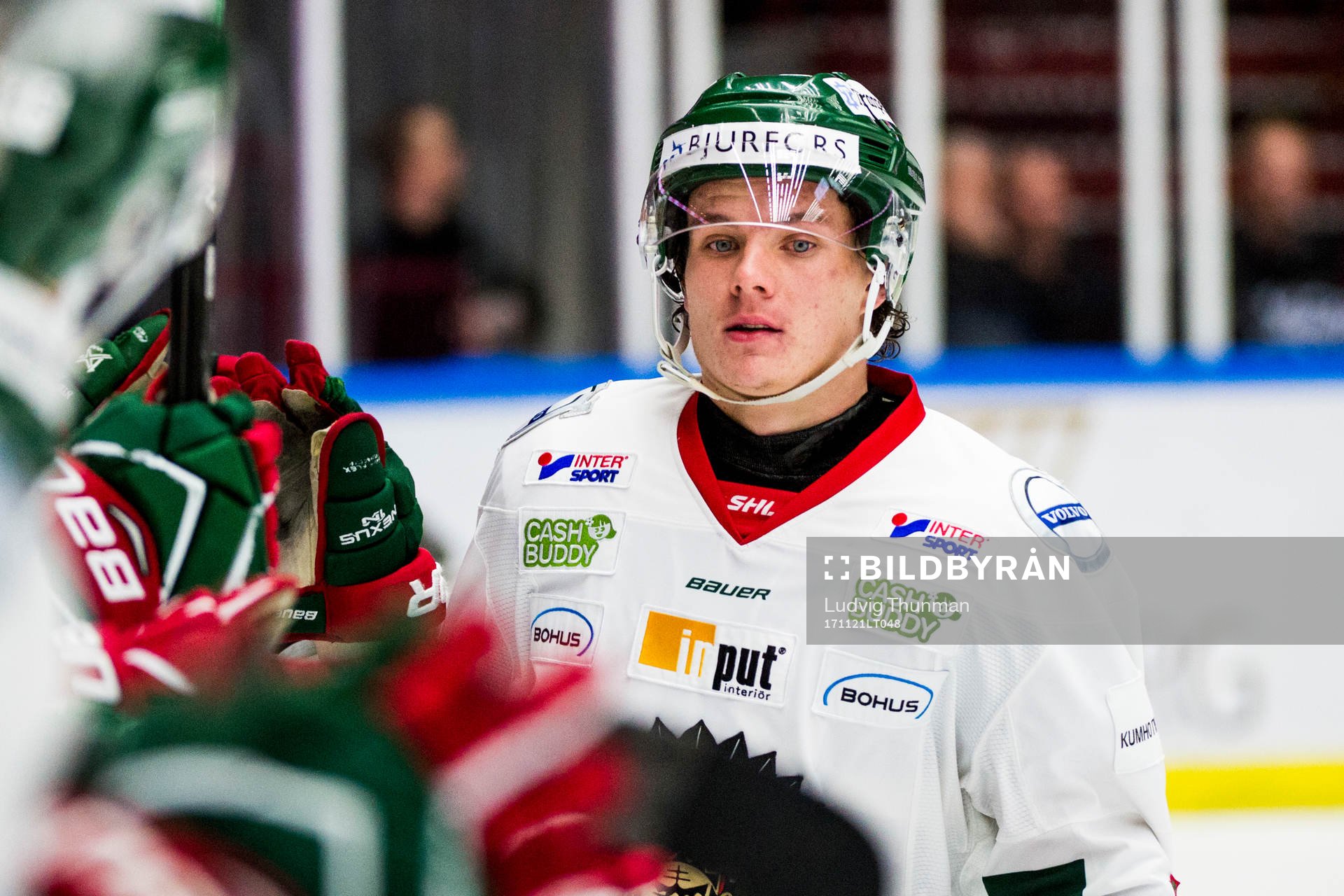 Frölundas Victor Olofsson jublar med lagkamraterna