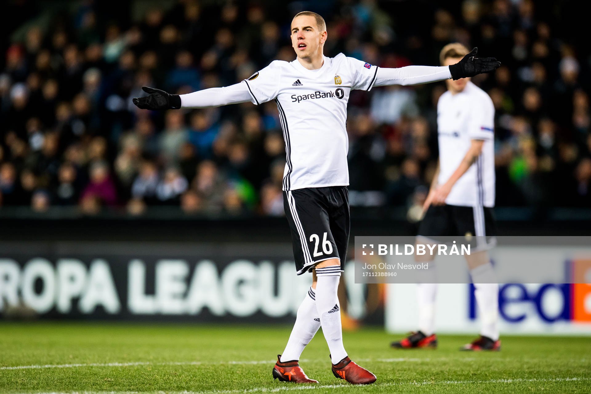 Milan Jevtovic of Rosenborg reacts