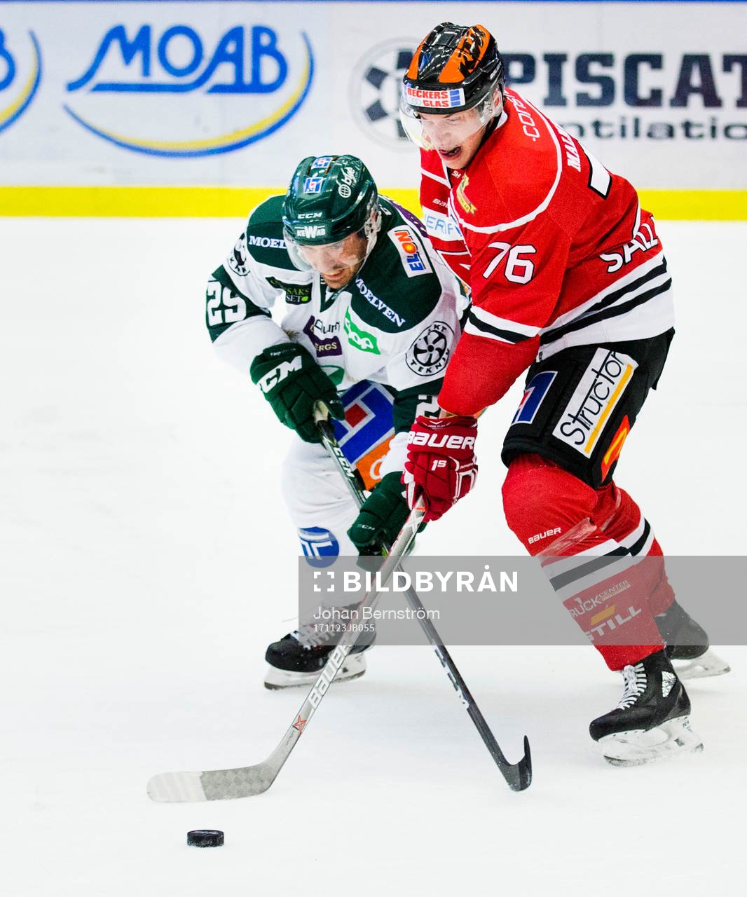 Färjestads Martin Johansson och Örebros Jare Sallinen