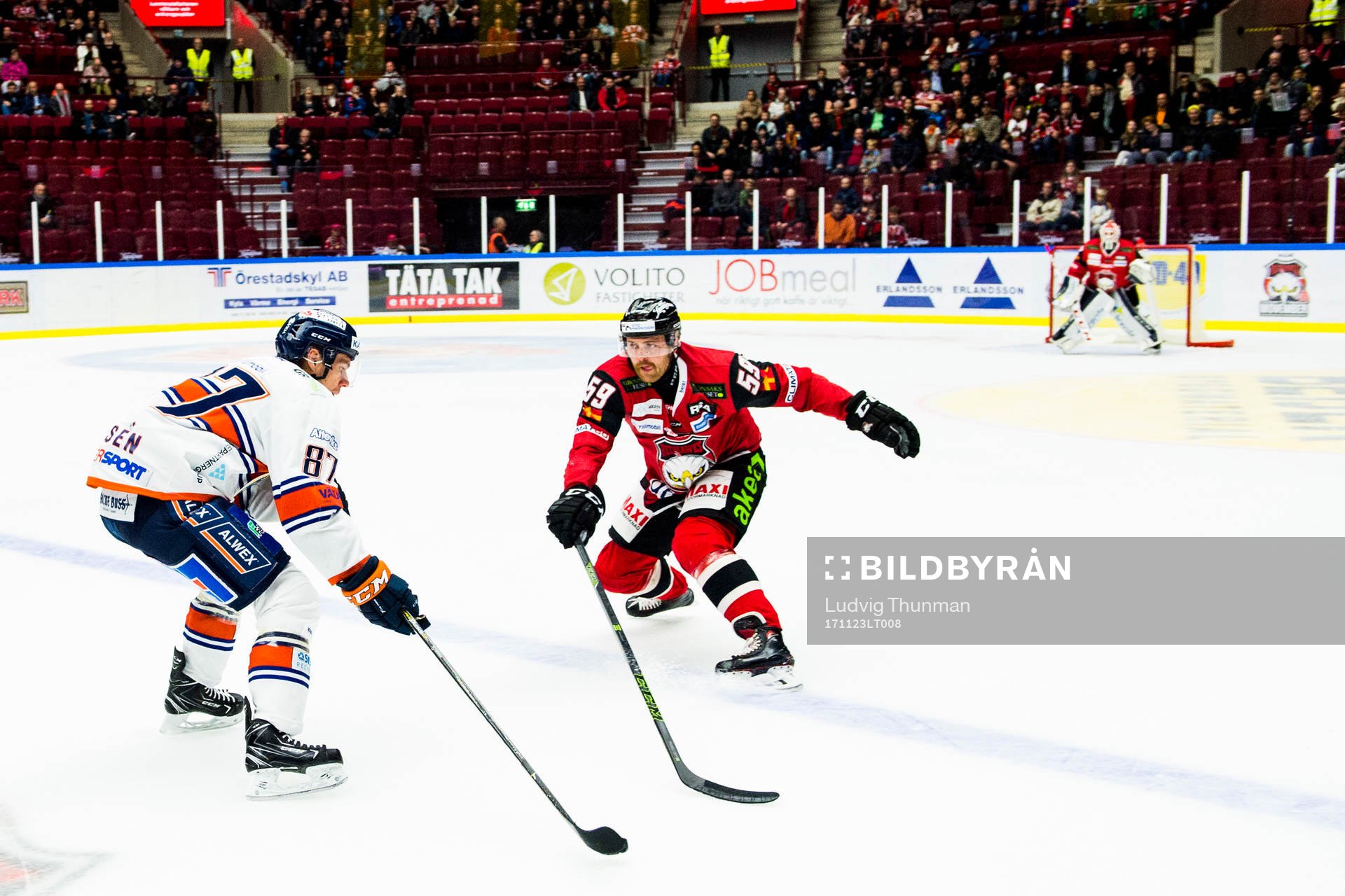 Växjös Robert Rosén och Malmö Redhawks Anton Mylläri