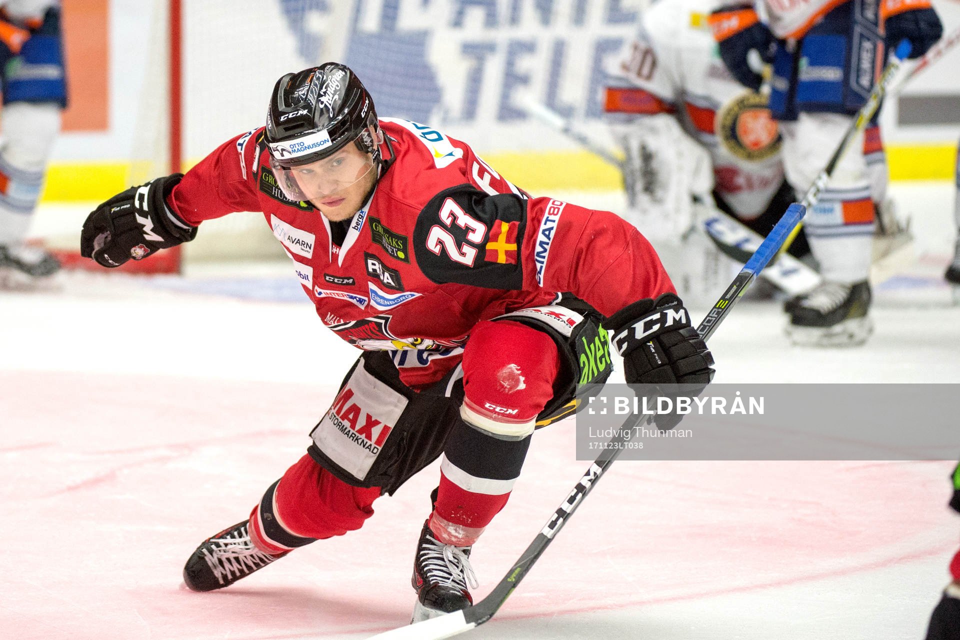 Malmö Redhawks Christoffer Forsberg jublar