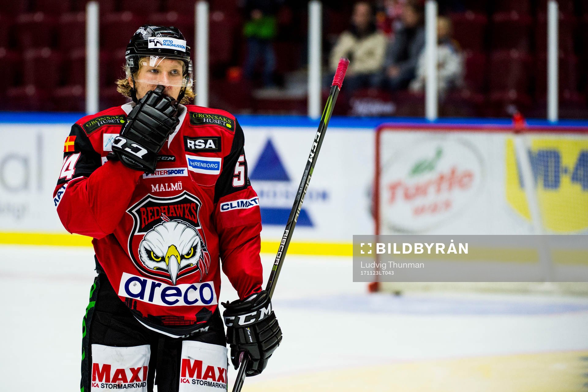 Malmö Redhawks Marcus Sylvegård deppar
