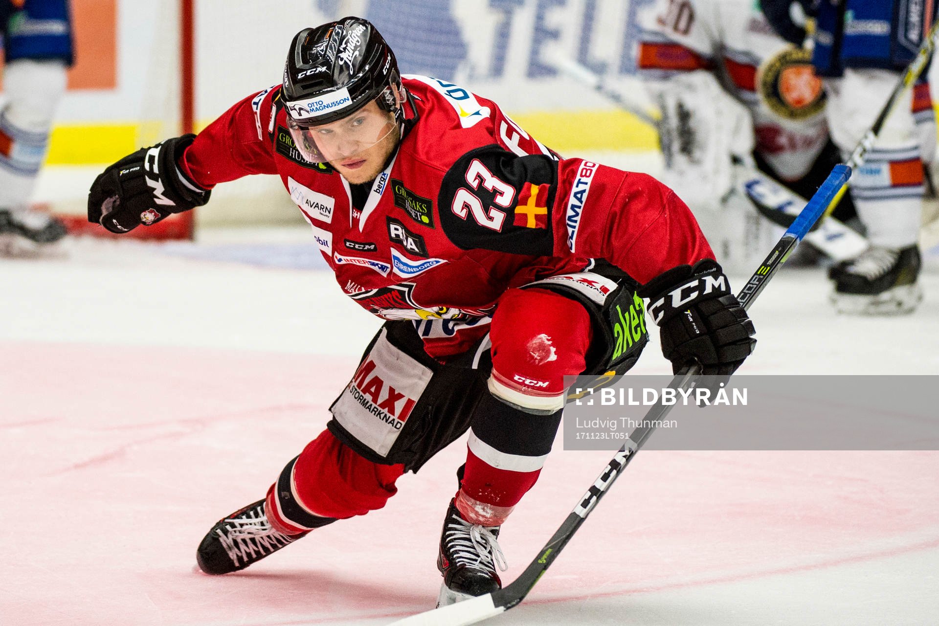 Malmö Redhawks Christoffer Forsberg jublar