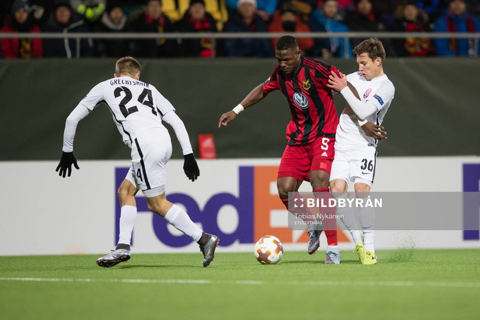 Östersunds Alhaji Gero mot Zorja Luhansks Dmytro