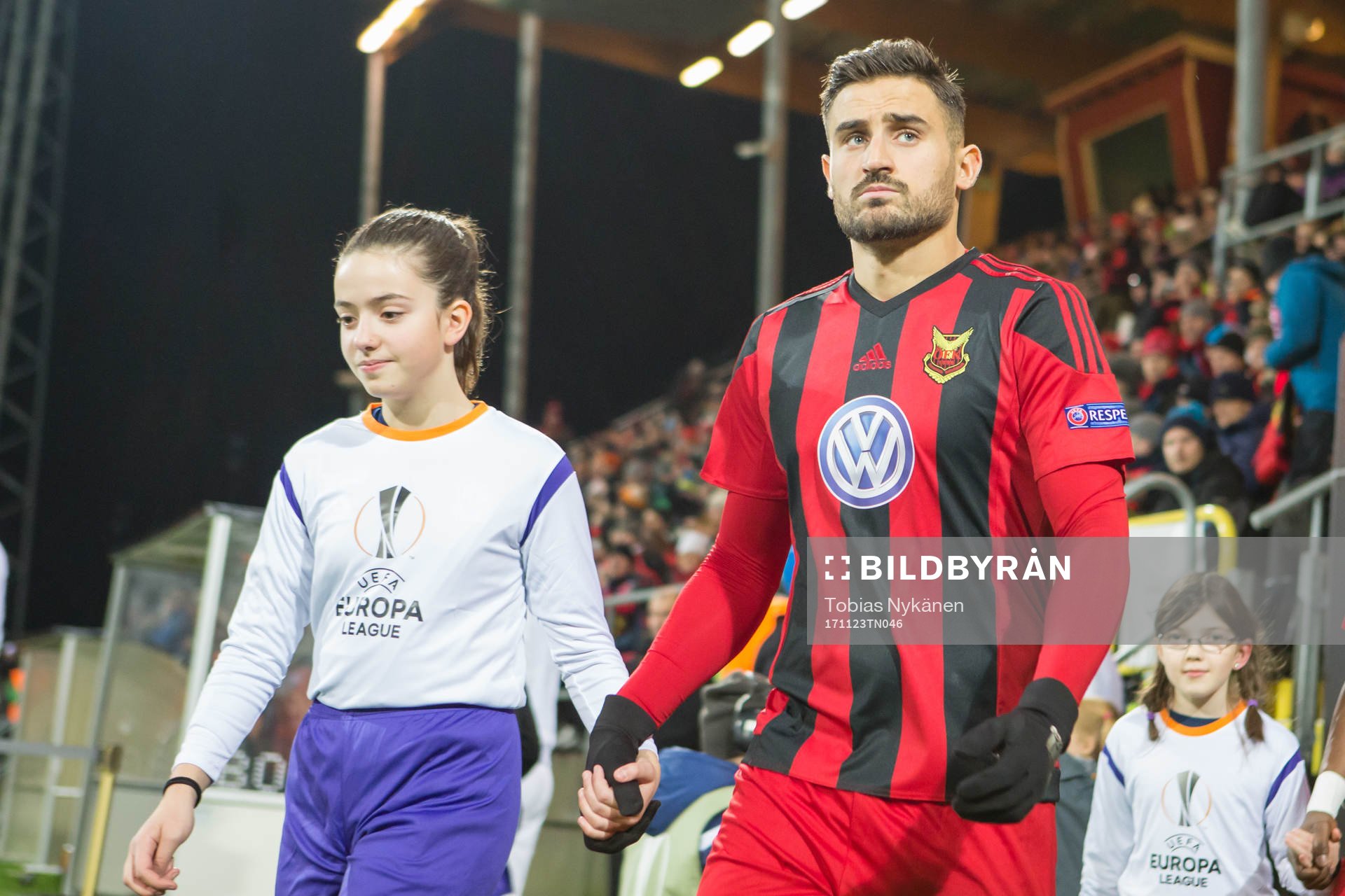 Östersunds Sotirios Papagiannopoulos på väg in på