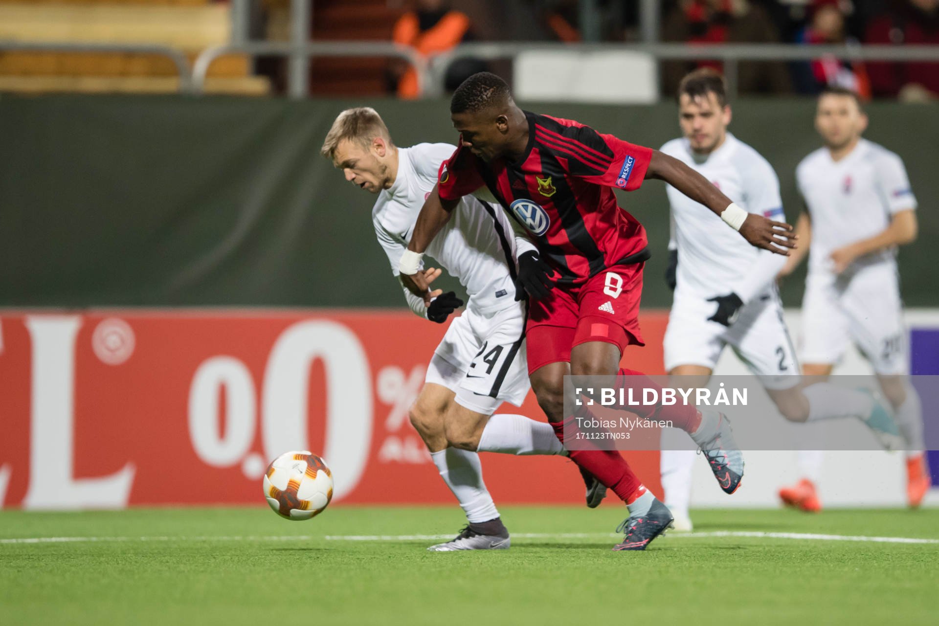 Östersunds Alhaji Gero mot Zorja Luhansks Dmytro
