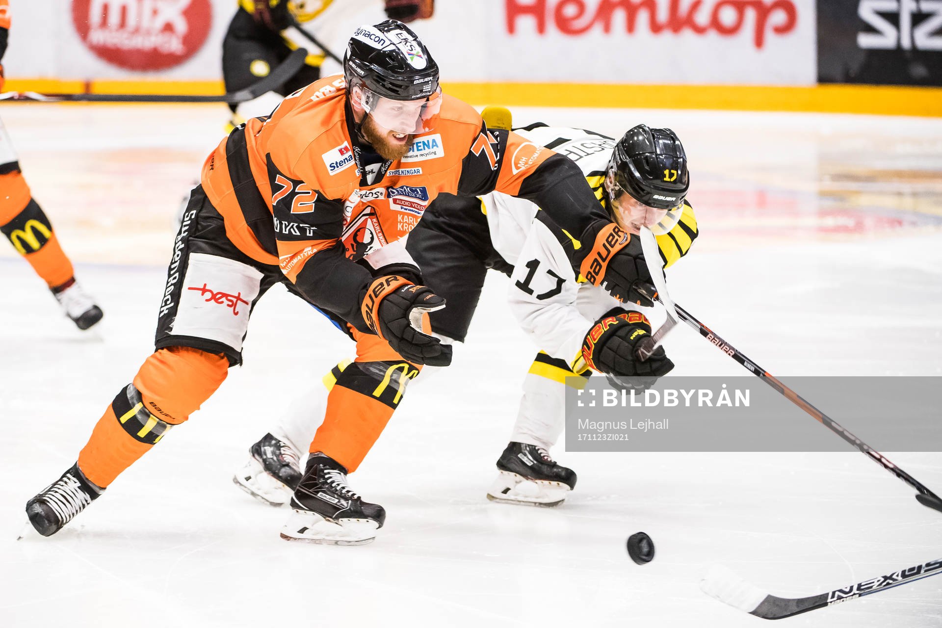 Karlskronas Joachim Rohdin  och Brynäs Alexander Bjurström