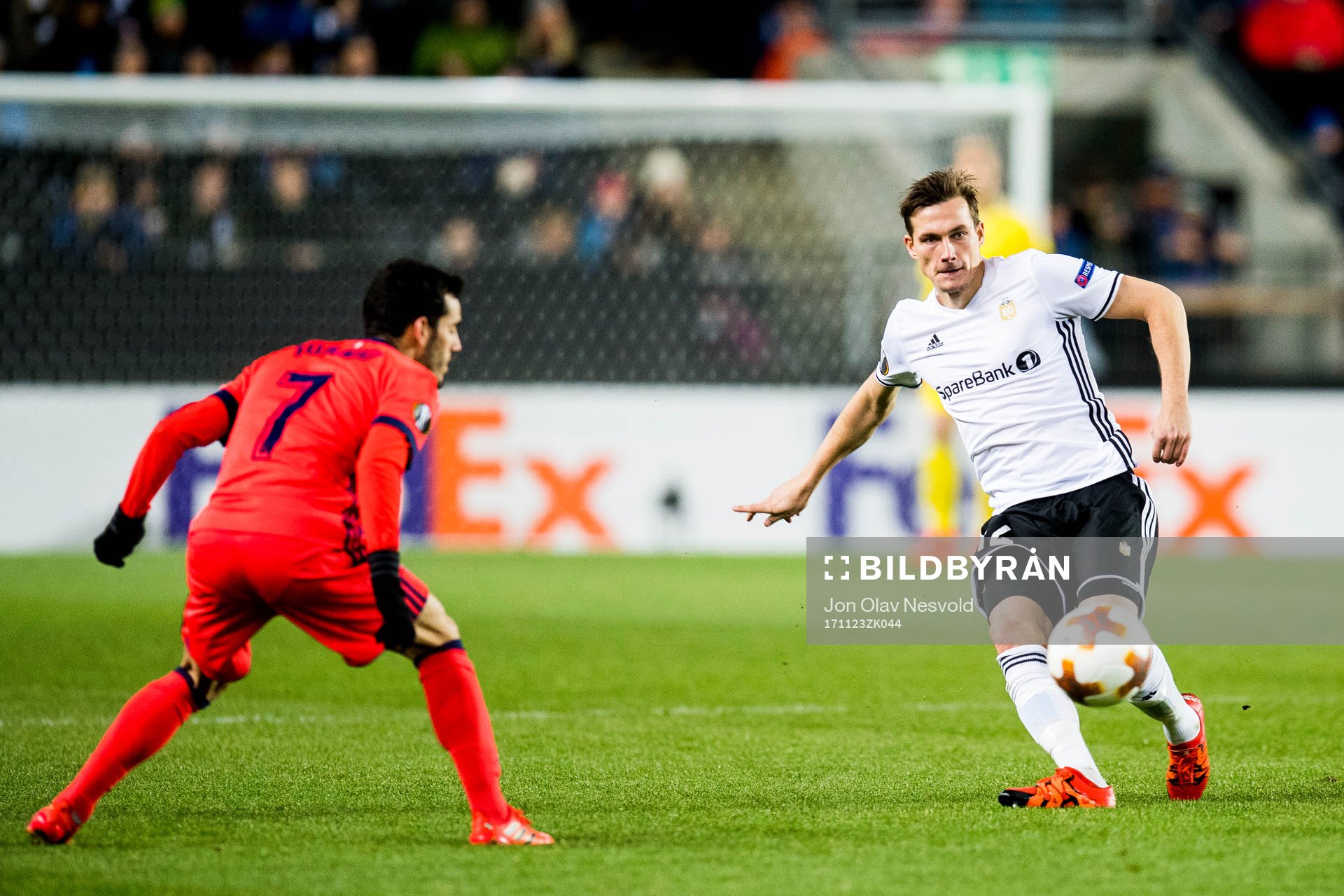 Juanmi of Real Sociedad and Johan Lædre Bjørdal of