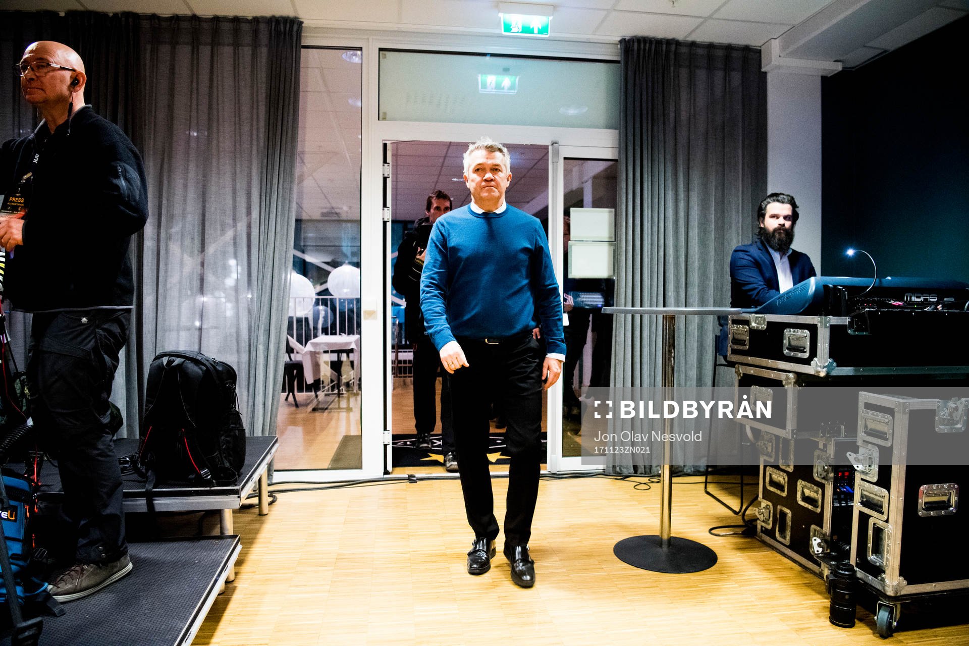 Kåre Ingebrigtsen, head coach of Rosenborg, arrives at a